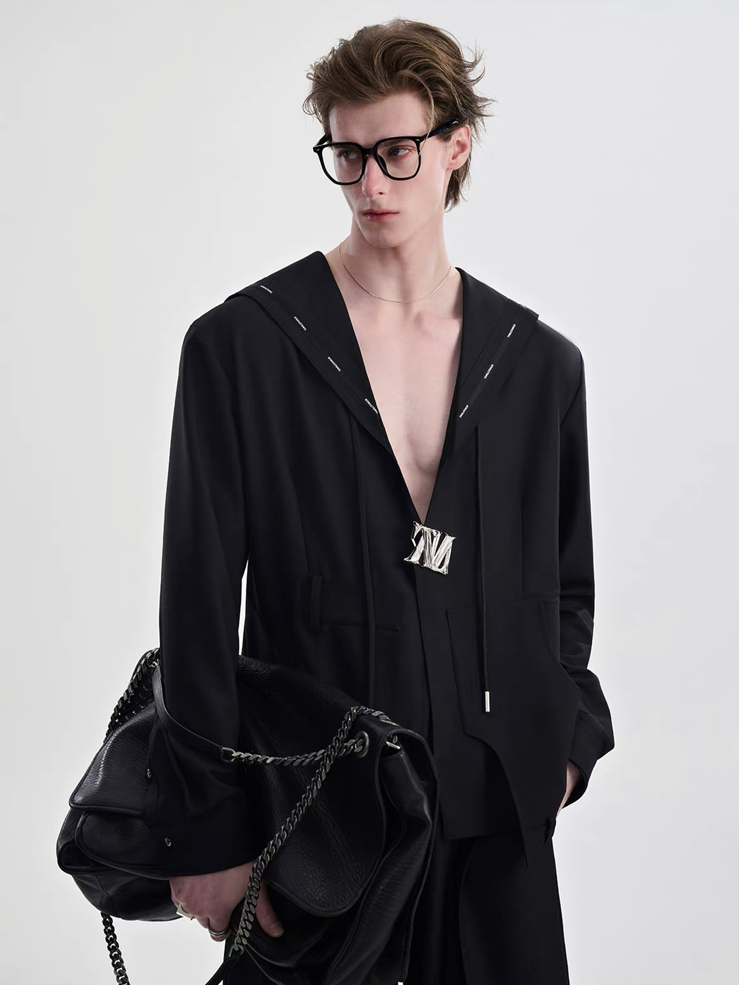 TIWILLTANG Minimal Sailor Collar Shirt