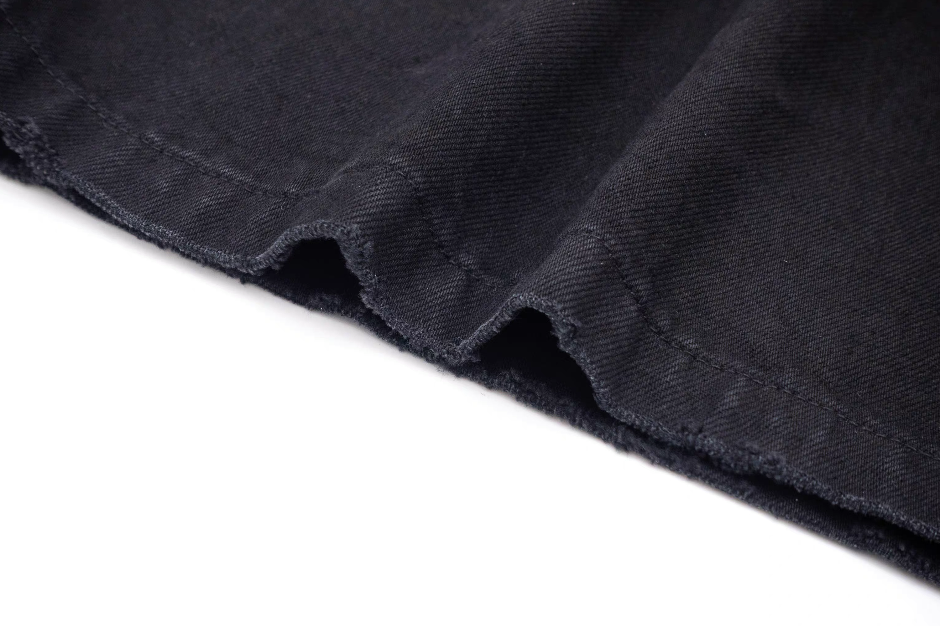 IN EXISTENCE Washed Rivet-Trim Patch Denim Shorts, premium urban and streetwear designers apparel on PROJECTISR.com, IN EXISTENCE