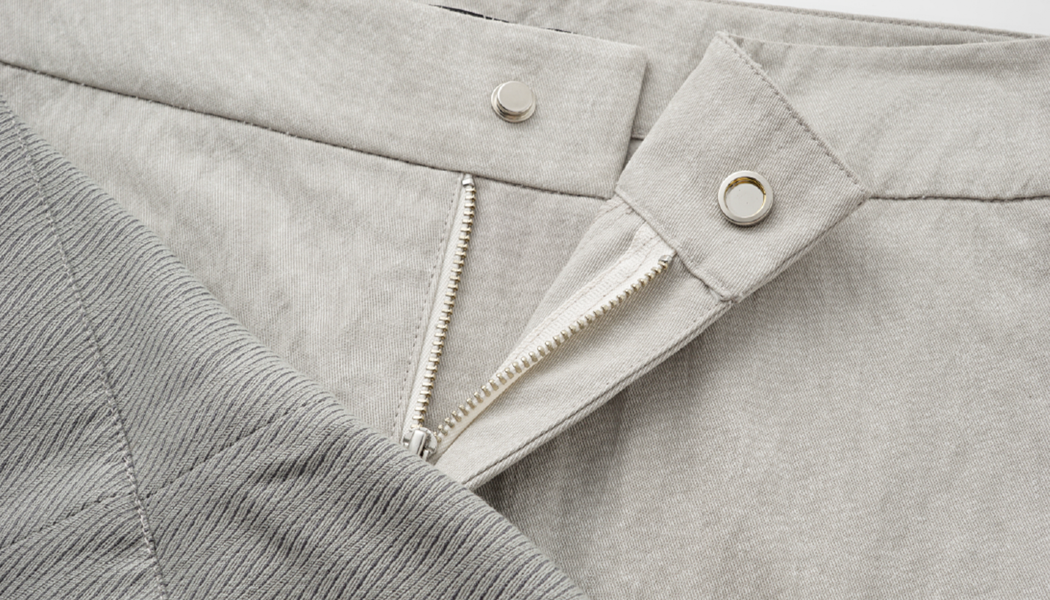 ALVNG AR ANTS Curved-Panel Folded-Waist Trousers