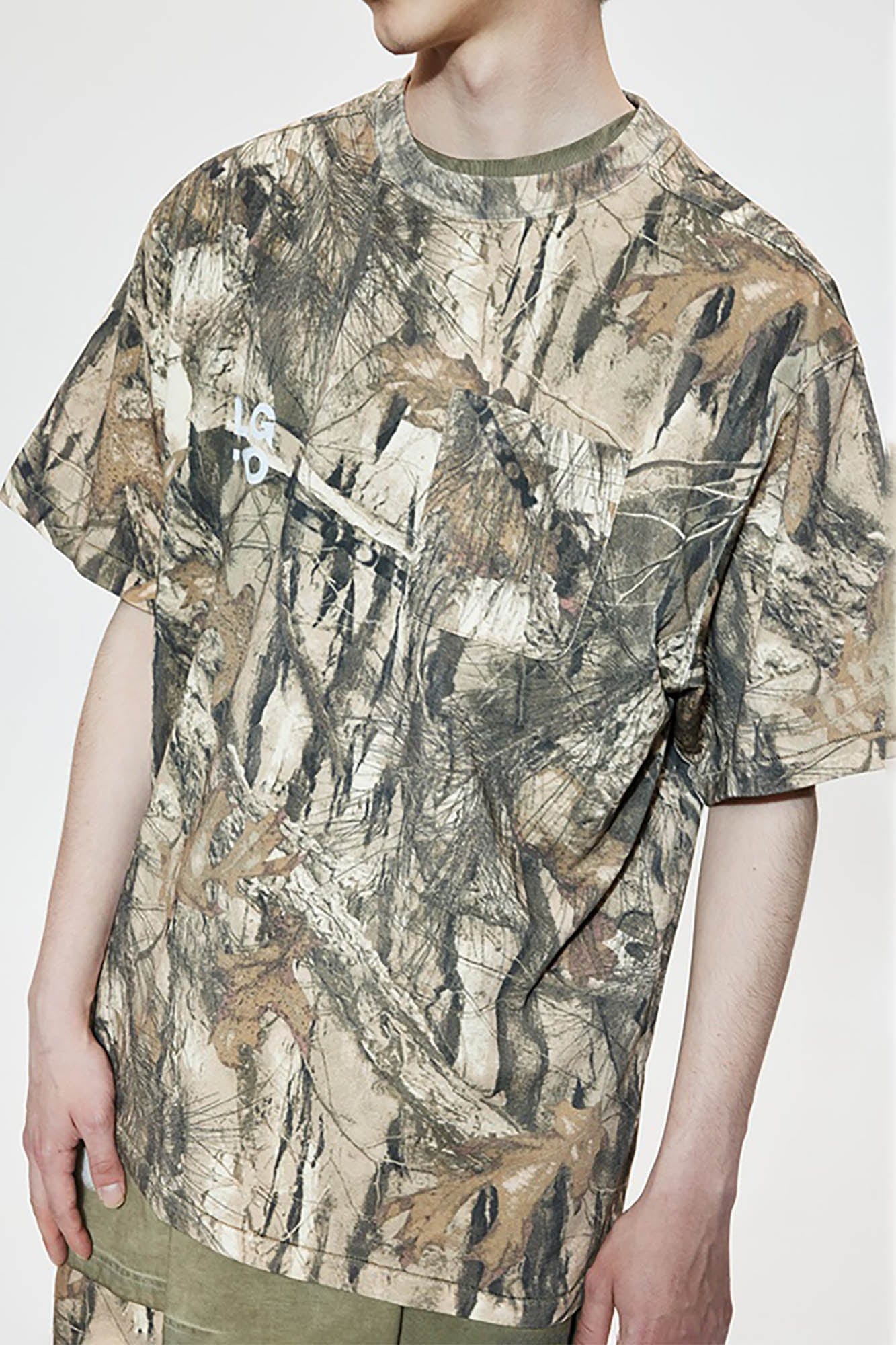 LIFEGOESON Forest Camo Pocket T-Shirt