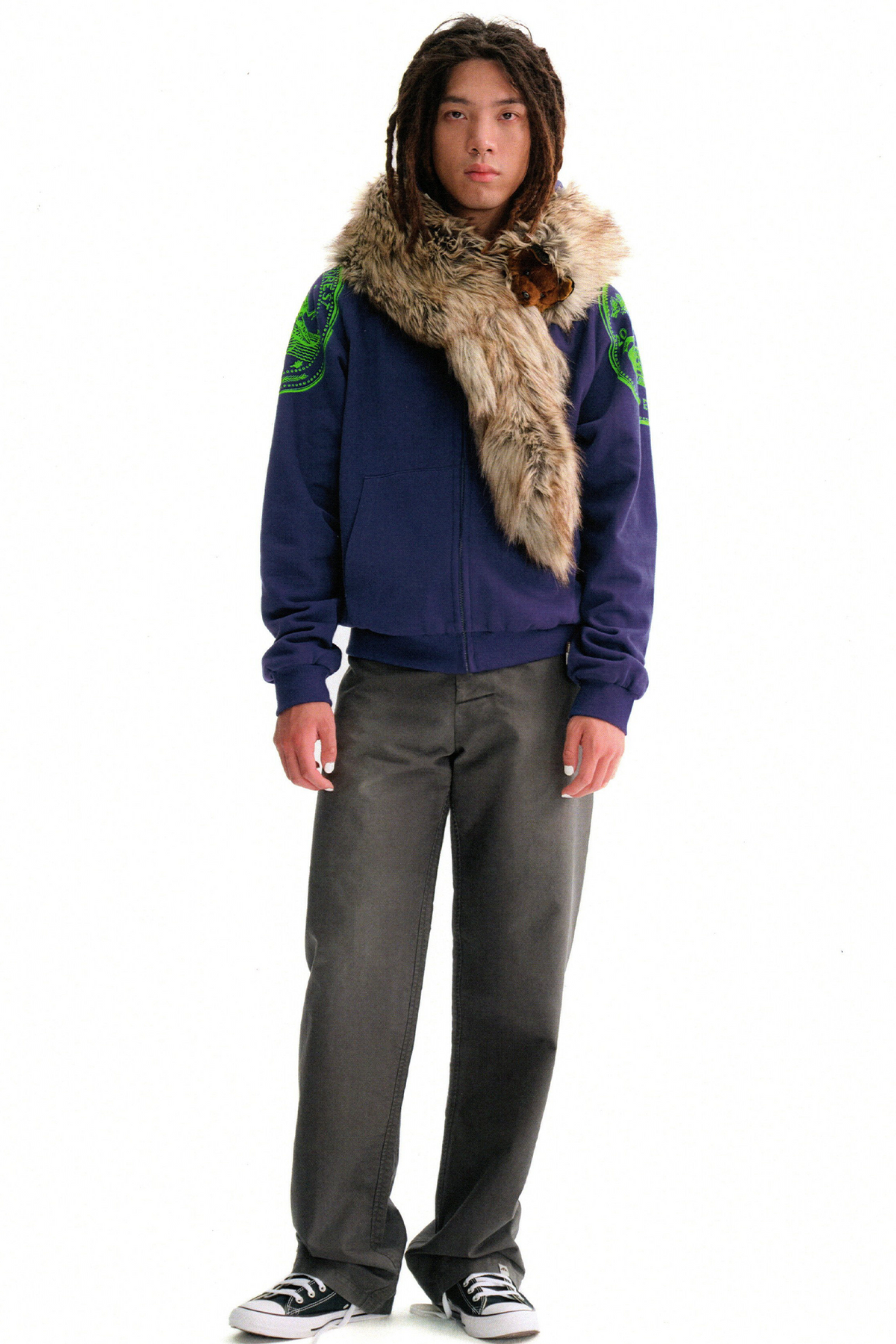 URBAN+FOREST Mythic Coin Graphic Double-Layer Hooded Jacket, premium urban and streetwear designers apparel on PROJECTISR.com, URBAN+FOREST