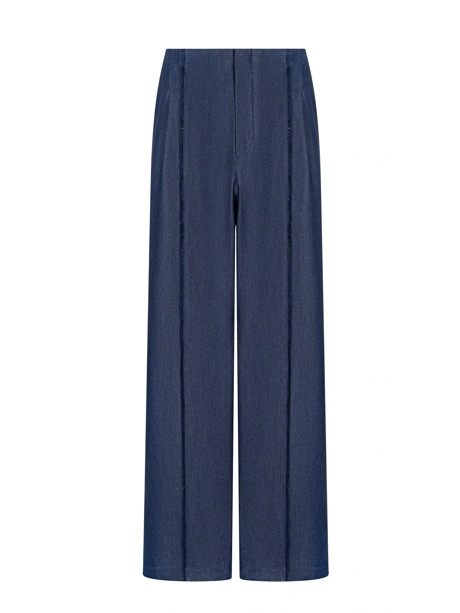 TIWILLTANG Classic Raw Edge Straight-Leg Trousers