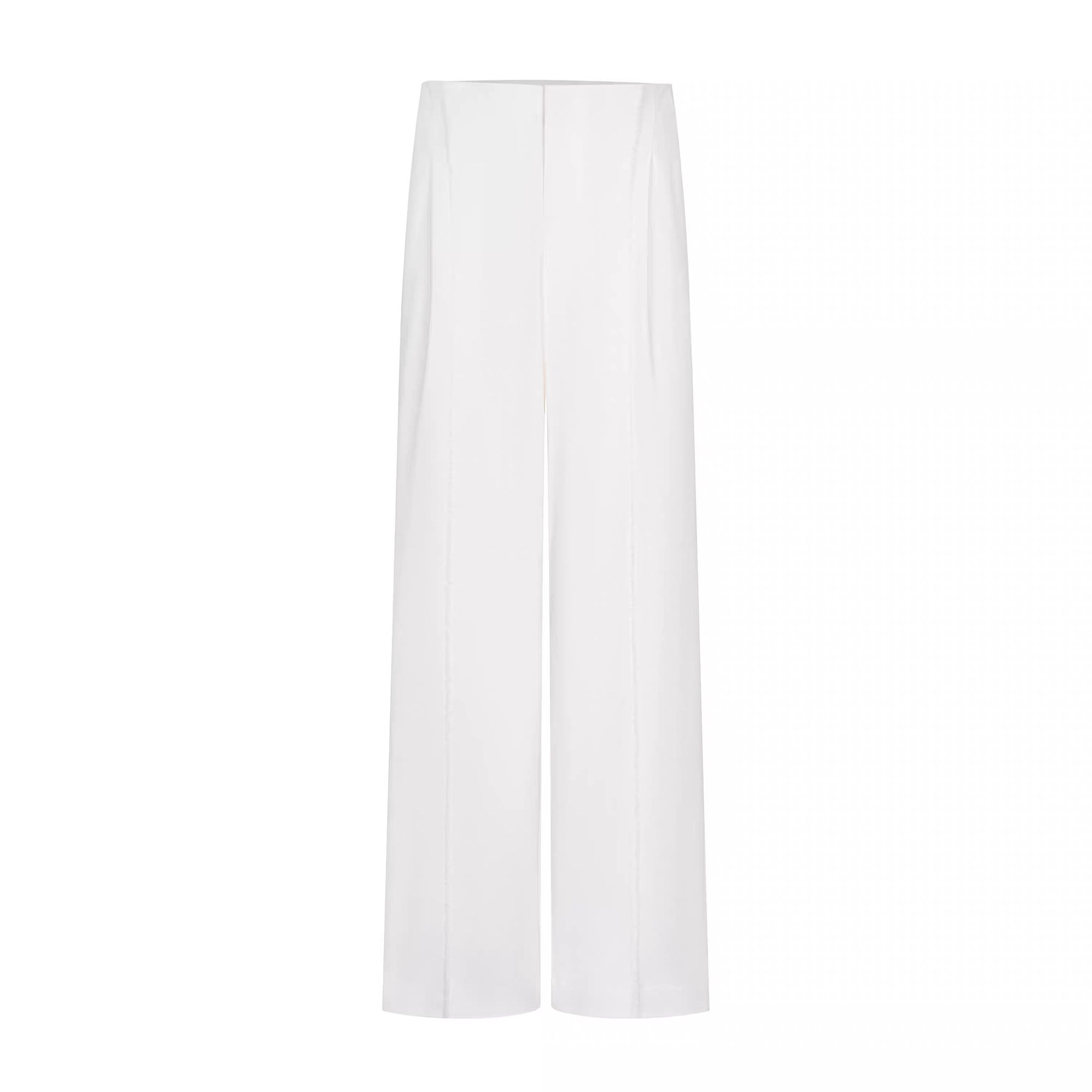 TIWILLTANG Classic Raw Edge Straight-Leg Trousers