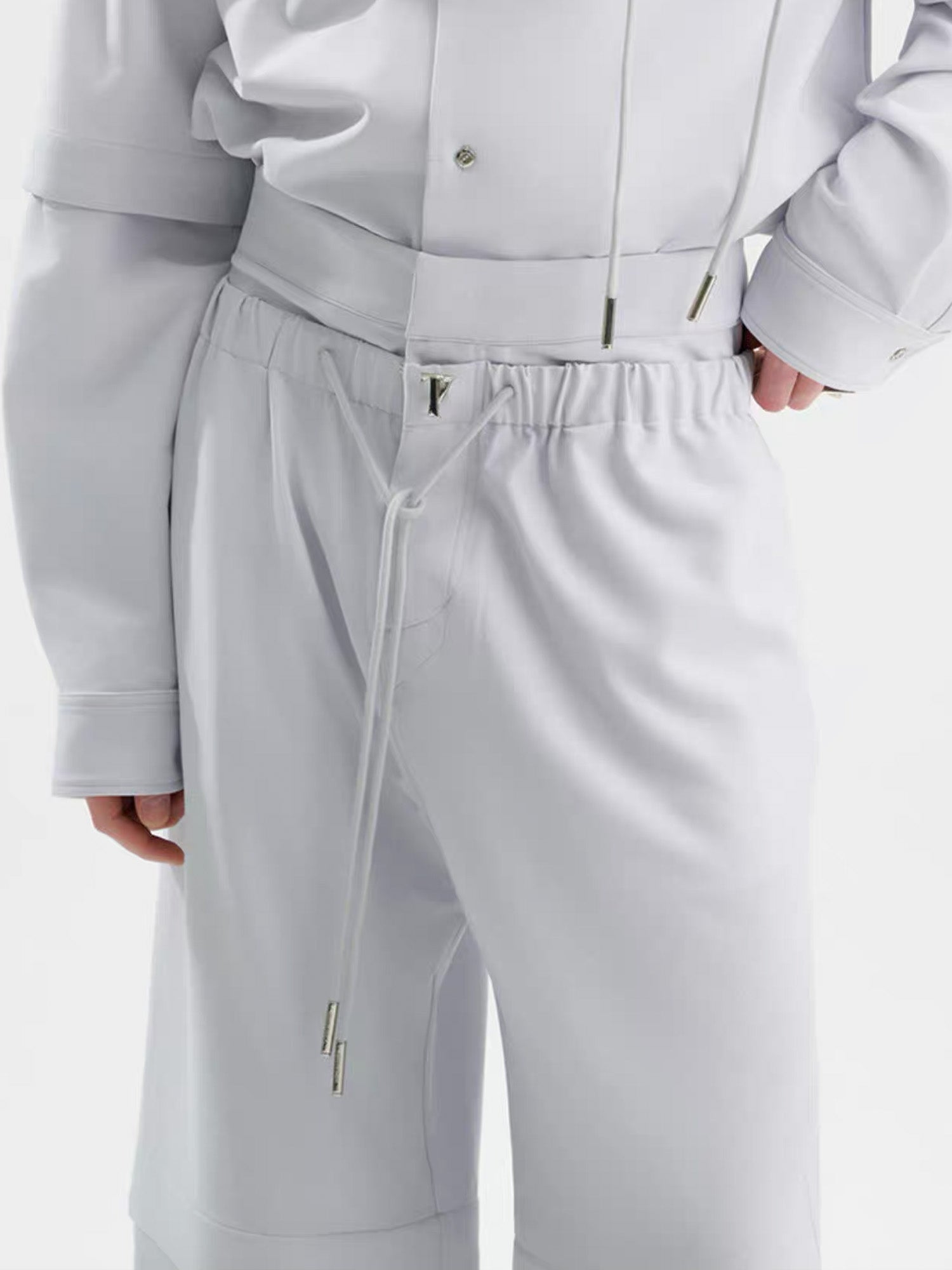 TIWILLTANG Detachable Drawstring Straight-Leg Pants, premium urban and streetwear designers apparel on PROJECTISR.com, TIWILLTANG