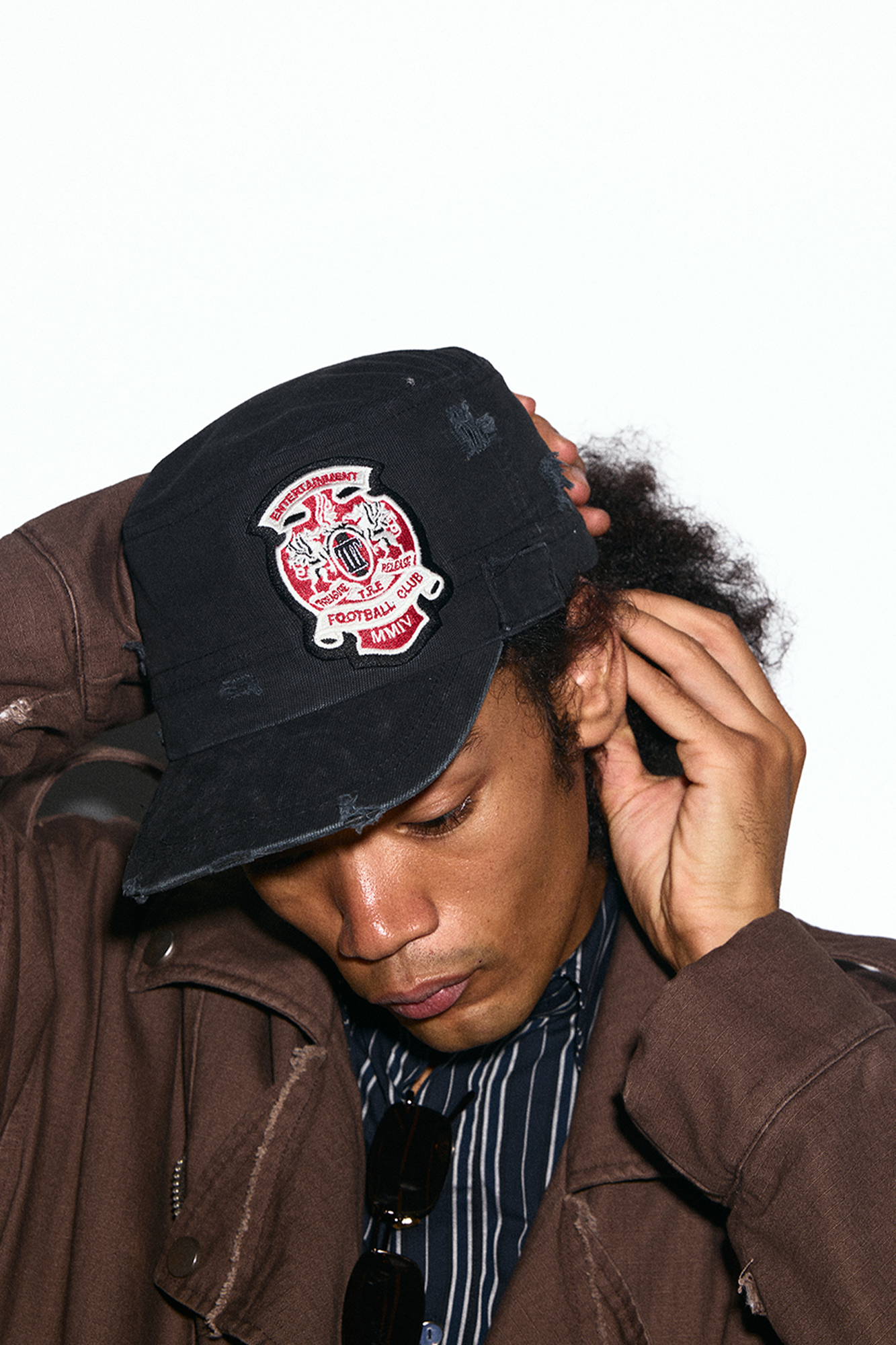 TRECLUB Distressed Patch Military Cap