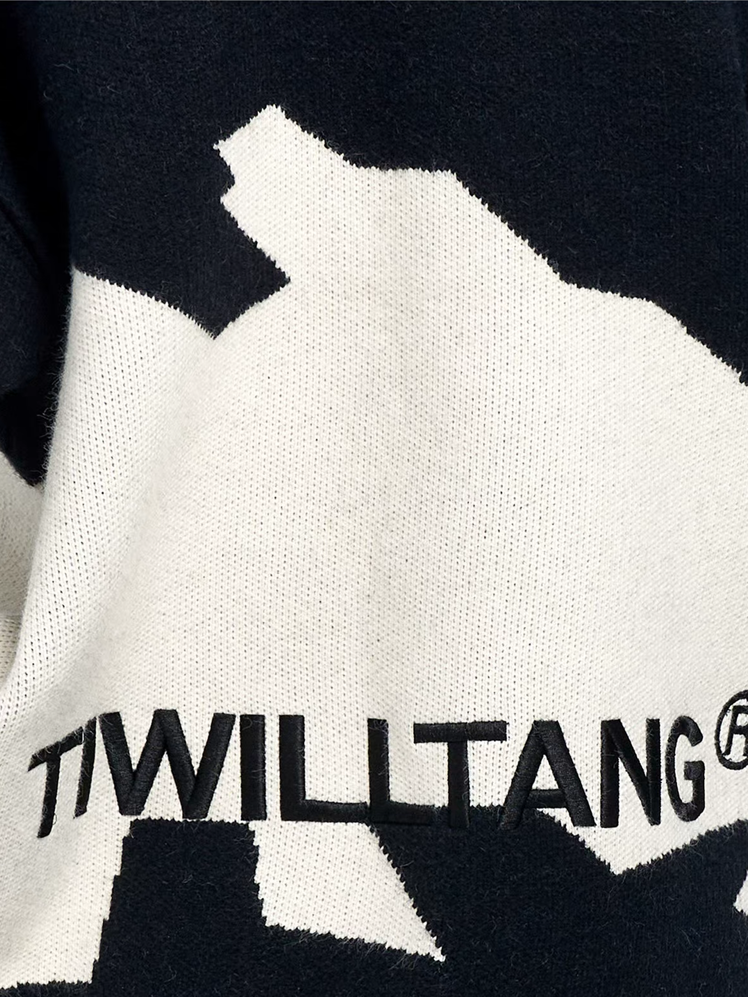 TIWILLTANG Contrast Layered Snap-Sleeves Knit Hoodie, premium urban and streetwear designers apparel on PROJECTISR.com, TIWILLTANG