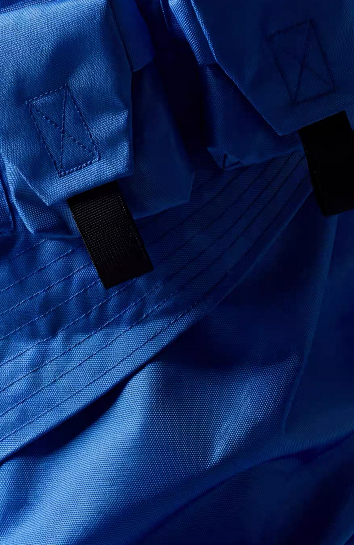 VANGUARDIA Multi-Pocket Nylon Wide-Leg Cargo Pants