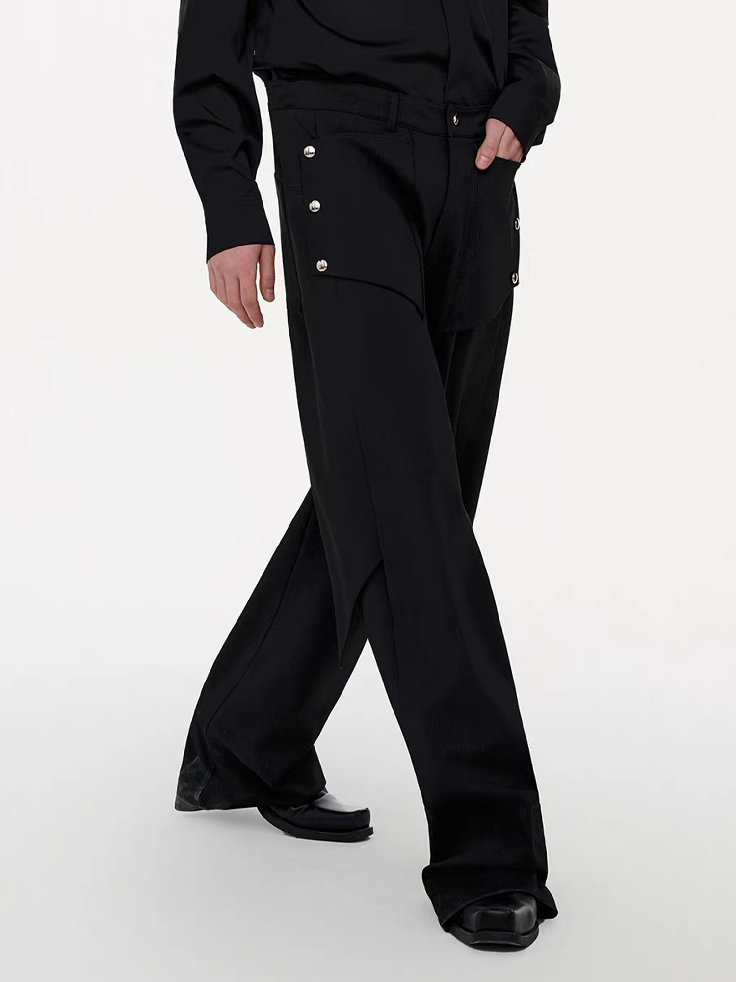 TIWILLTANG Detachable Pocket Flap Trousers