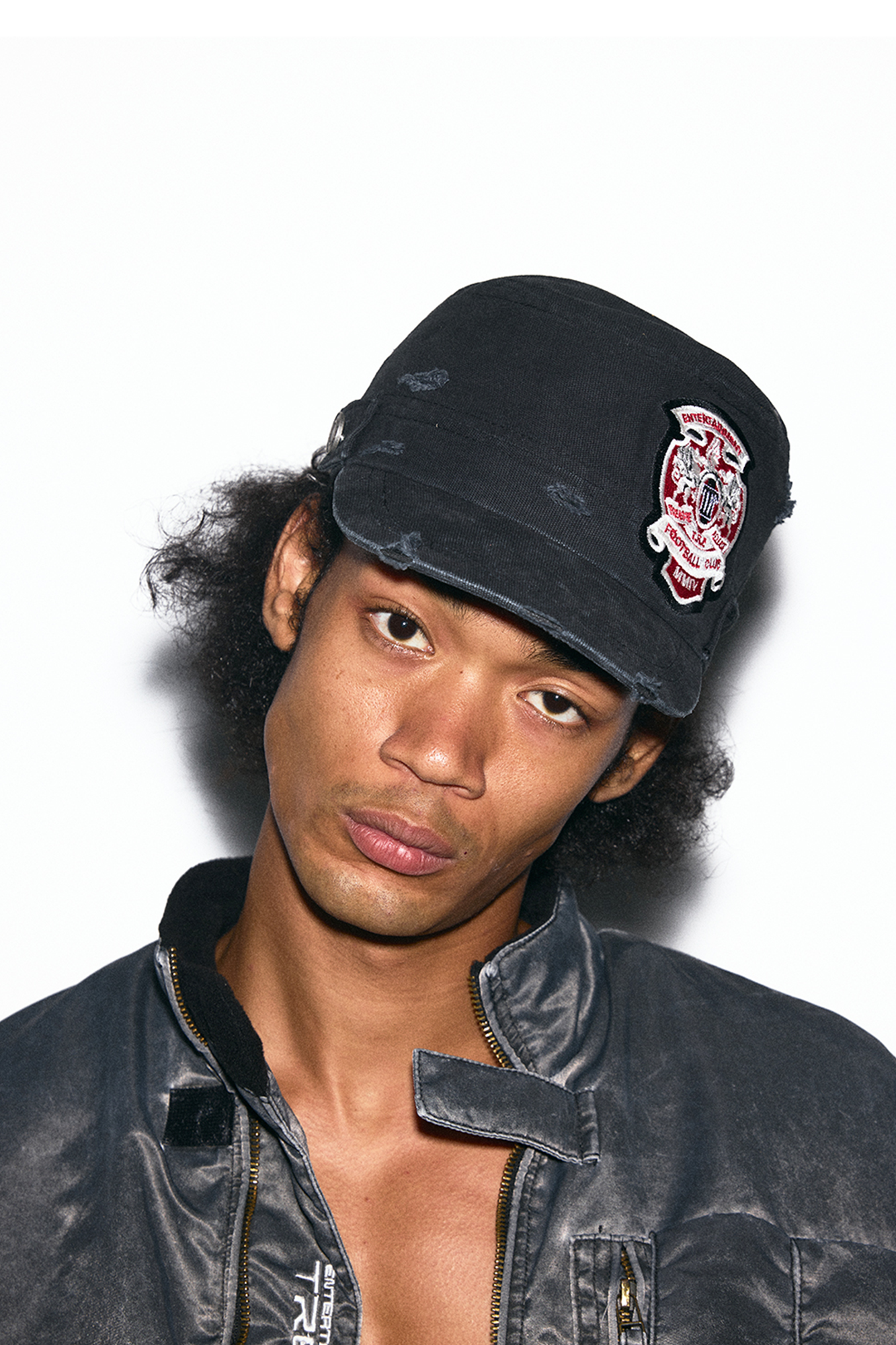 TRECLUB Distressed Patch Military Cap