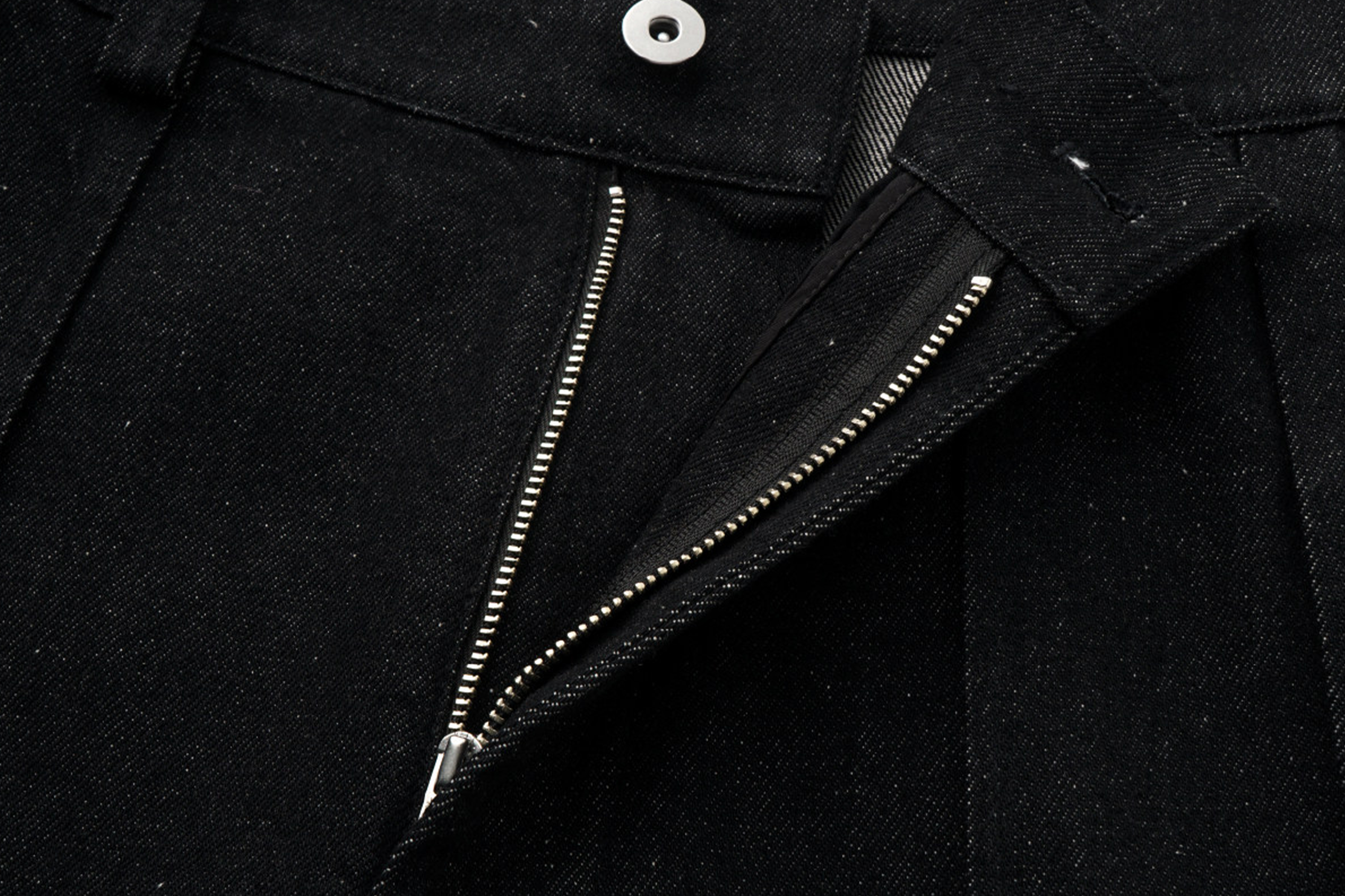 ALVNG AR ANTS Pleated Straight-Leg Denim Trousers, premium urban and streetwear designers apparel on PROJECTISR.com, ALVNG AR ANTS