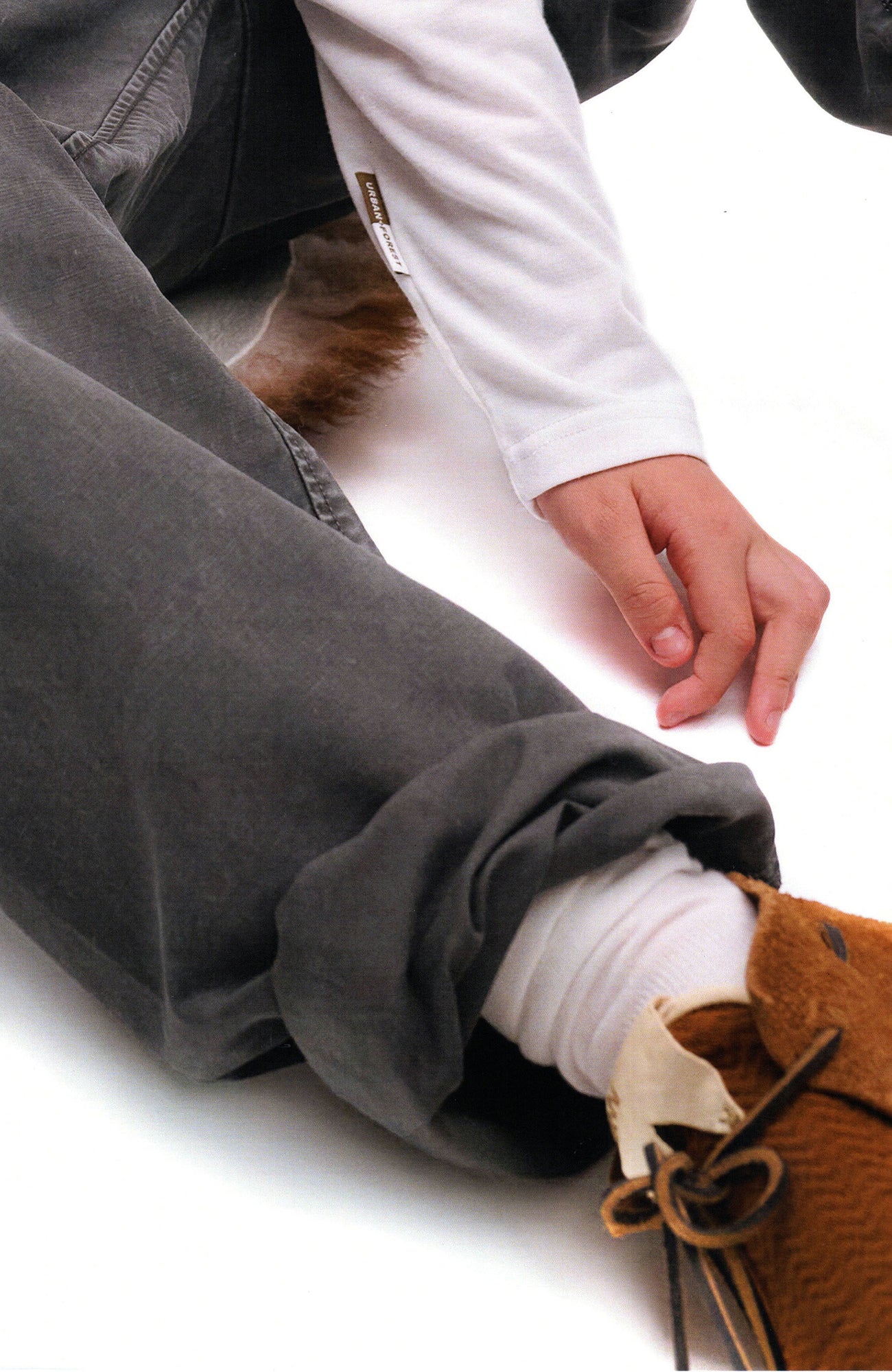 URBAN+FOREST Back-Strapped Washed Pants