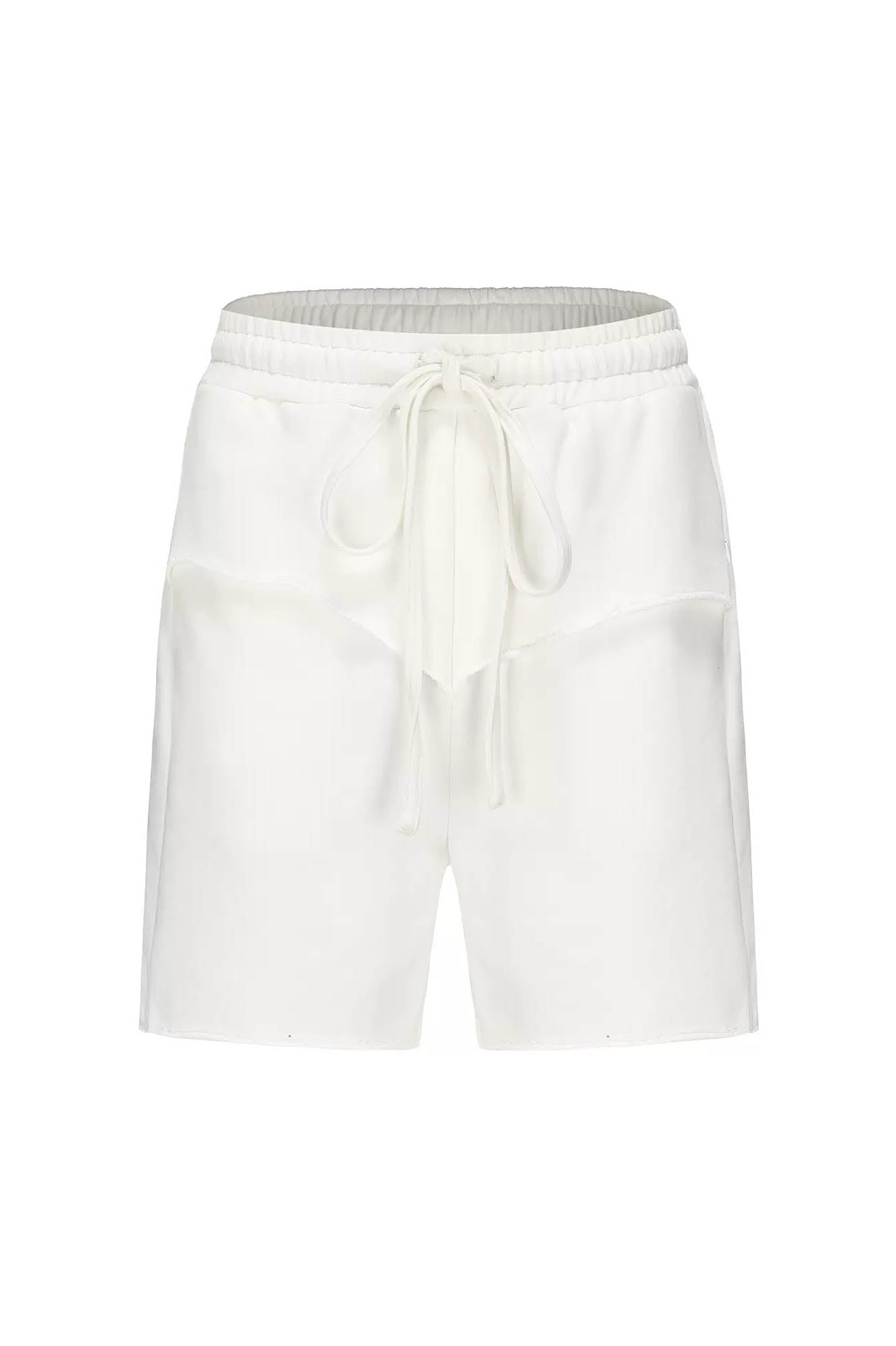 LIFEGOESON Double-Layer Frayed Shorts