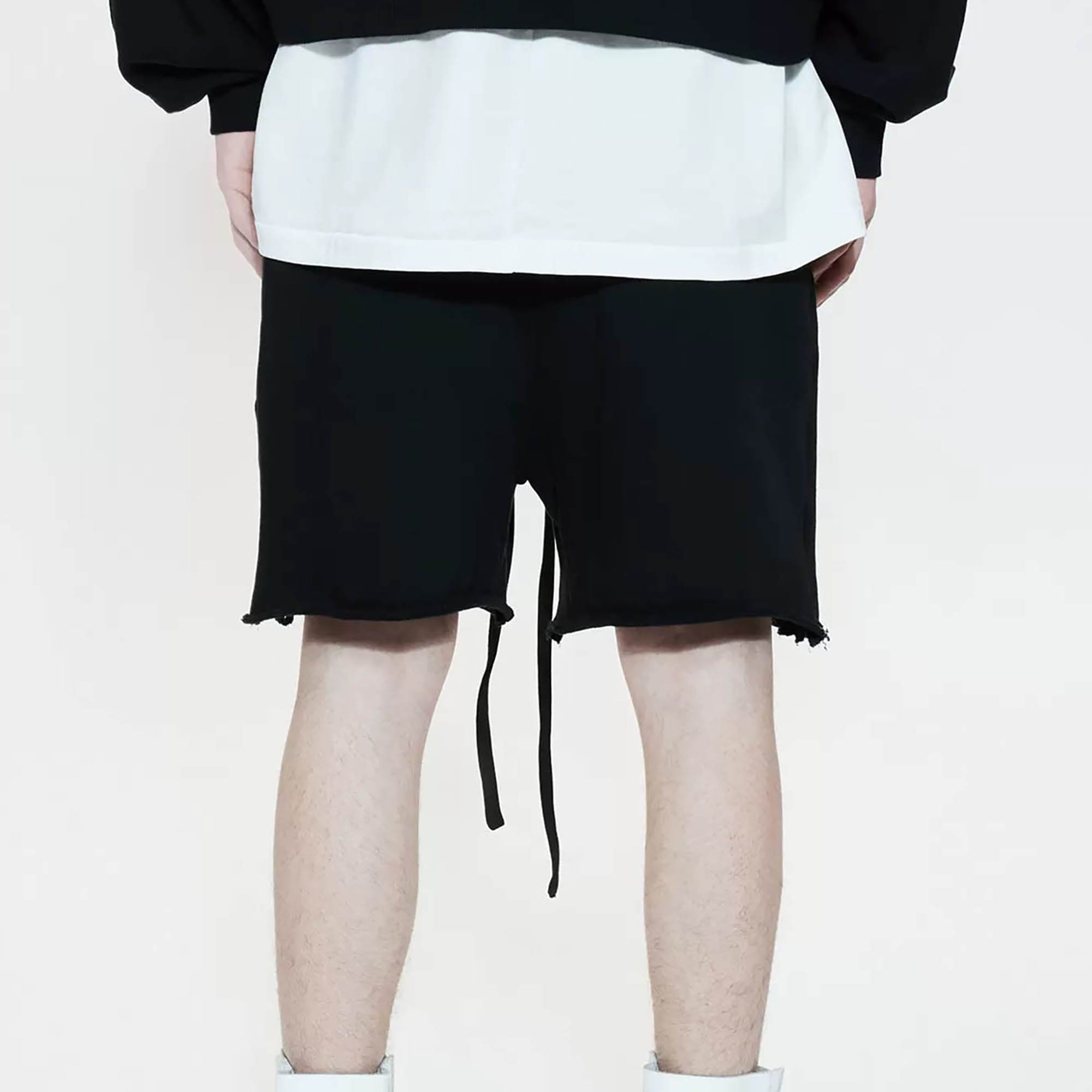 LIFEGOESON Double-Layer Frayed Shorts