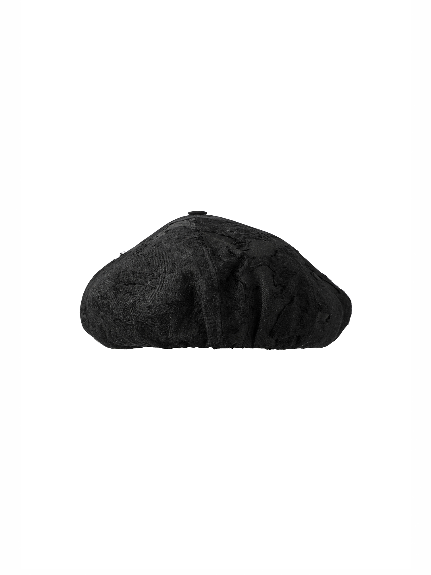 ALVNG AR ANTS Burnout Jacquard Paneled Acetate Beret, premium urban and streetwear designers apparel on PROJECTISR.com, ALVNG AR ANTS