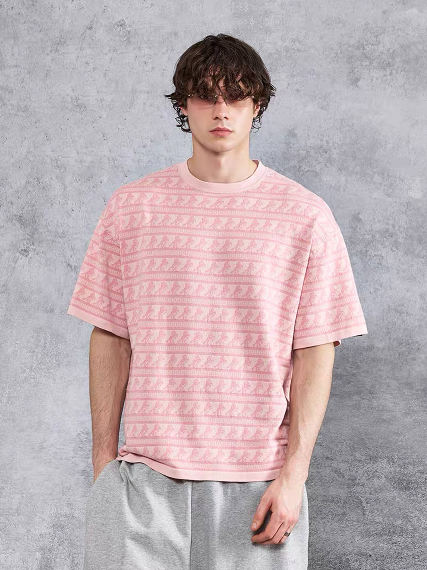 PMW Horse Jacquard Knitted T Shirt, premium urban and streetwear designers apparel on PROJECTISR.com, PMW