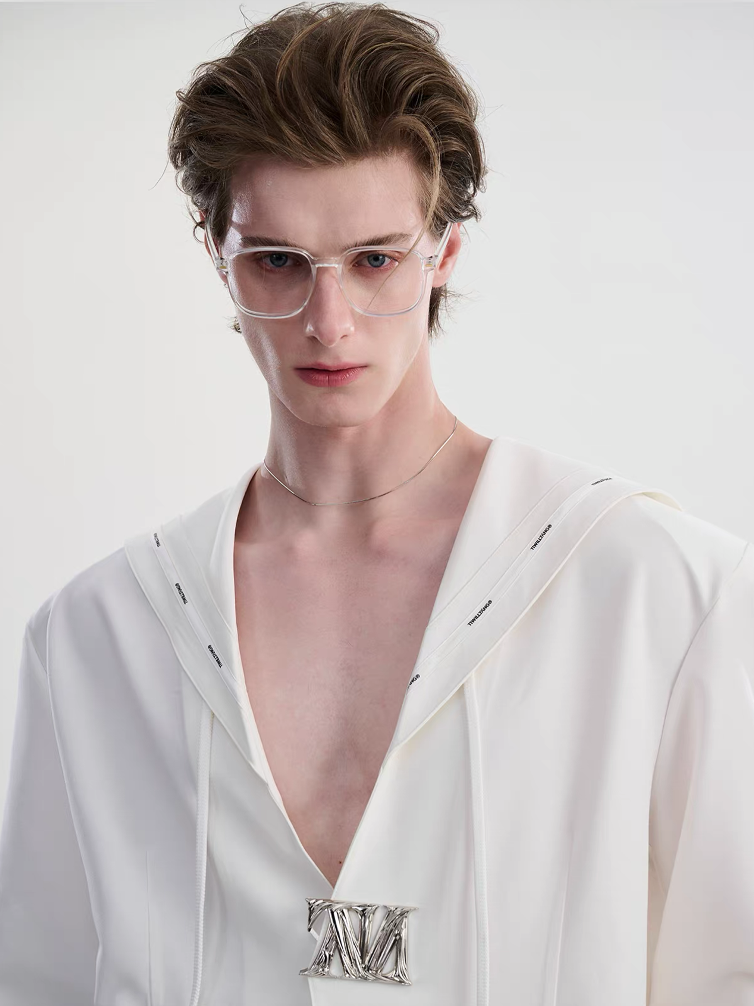 TIWILLTANG Minimal Sailor Collar Shirt