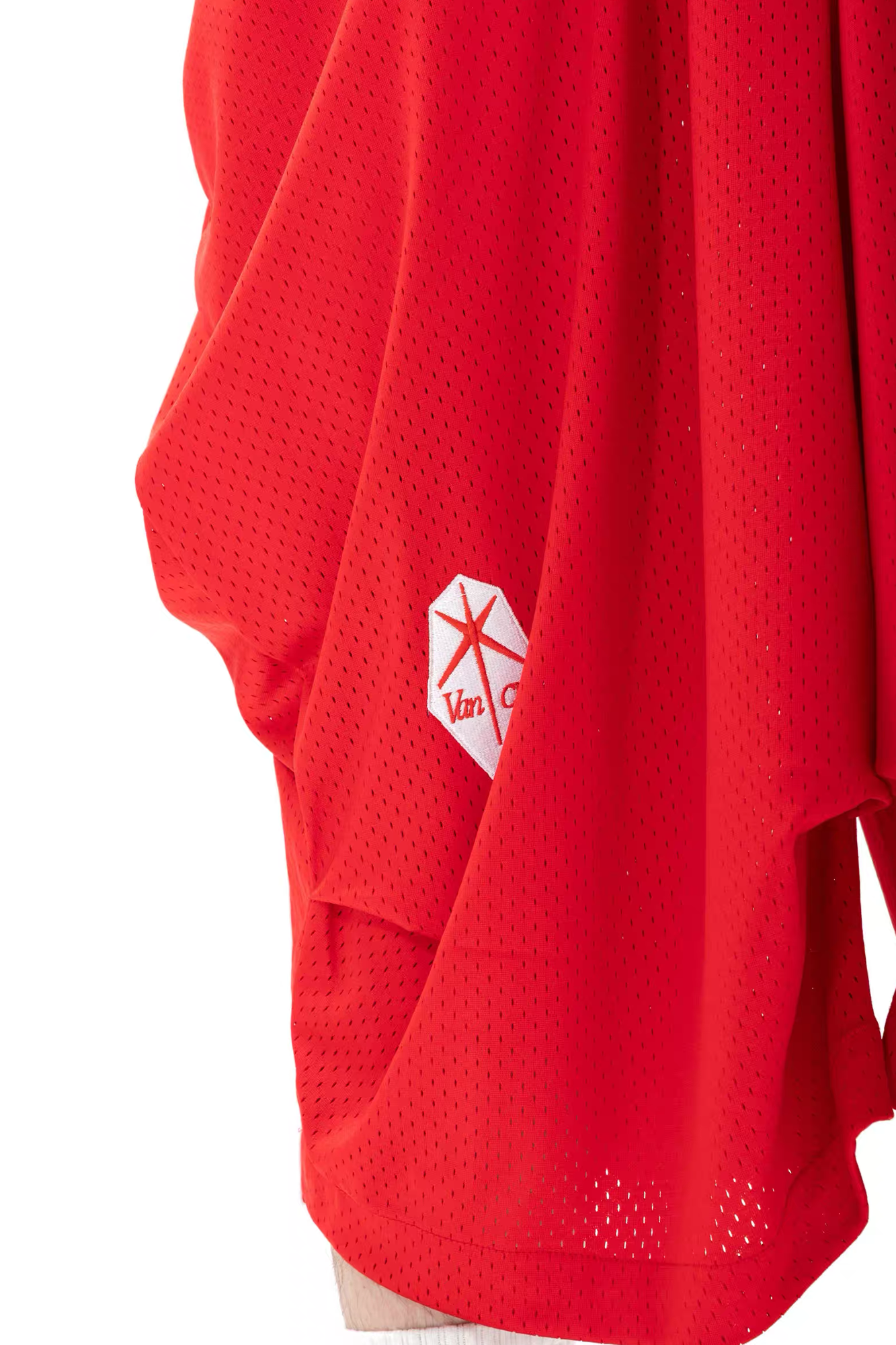 VANGUARDIA Sagging Mesh Layered Sport Shorts