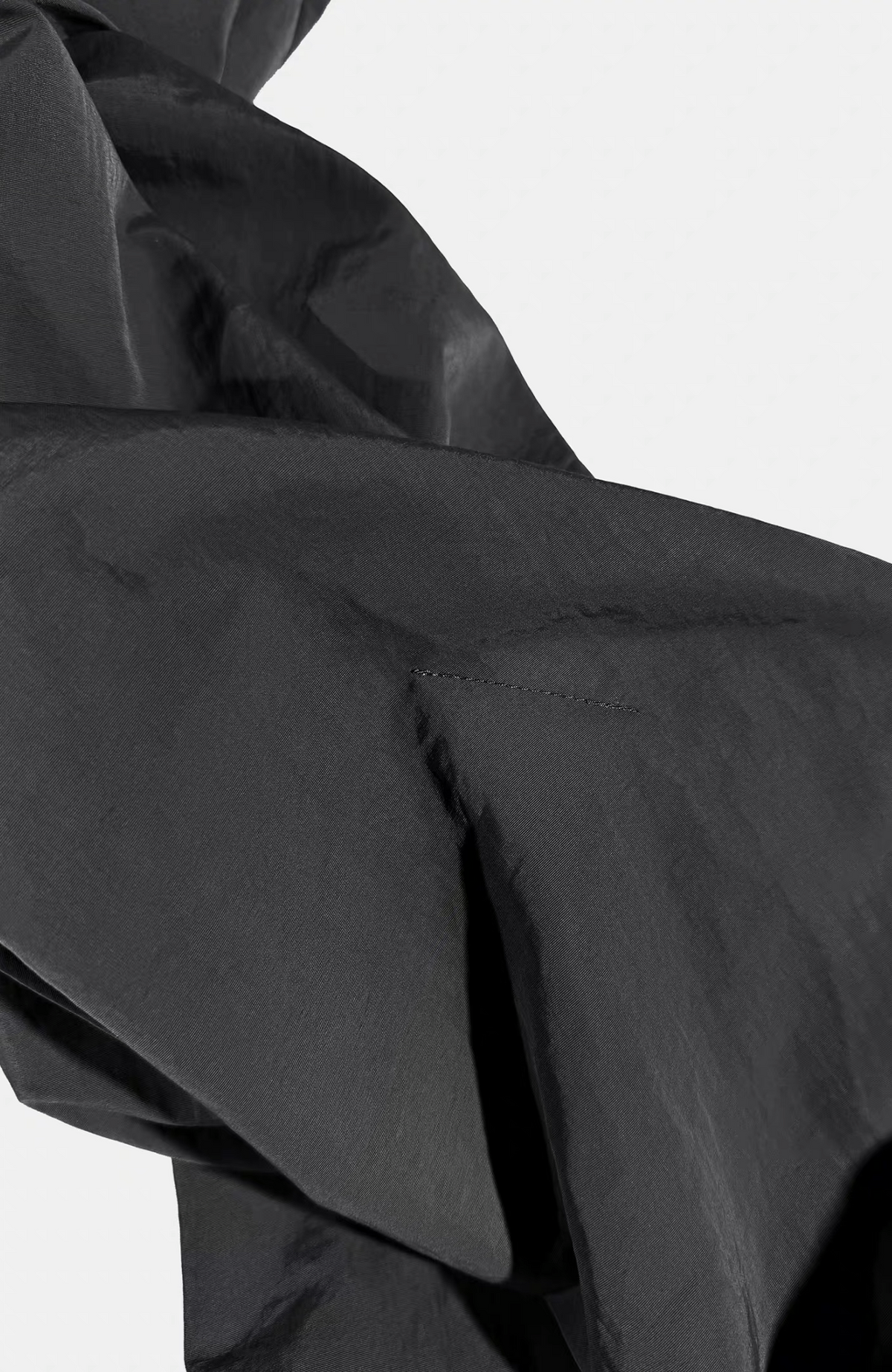 VANGUARDIA Crinkled Wide-Leg Nylon Flared Cargo Pants