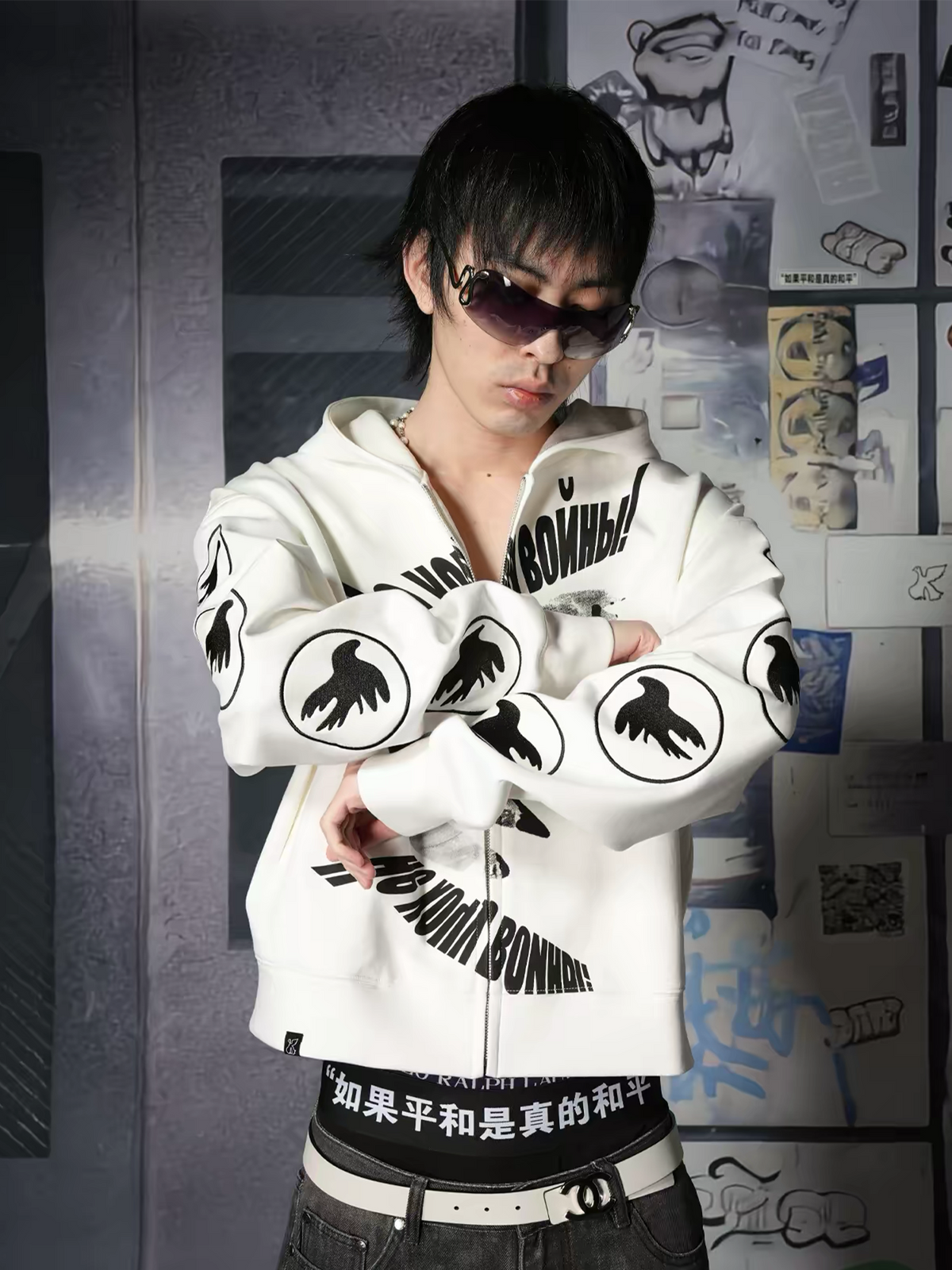 VINKID Full-Sleeve Zip-Up Hoodie Jacket, premium urban and streetwear designers apparel on PROJECTISR.com, VINKID