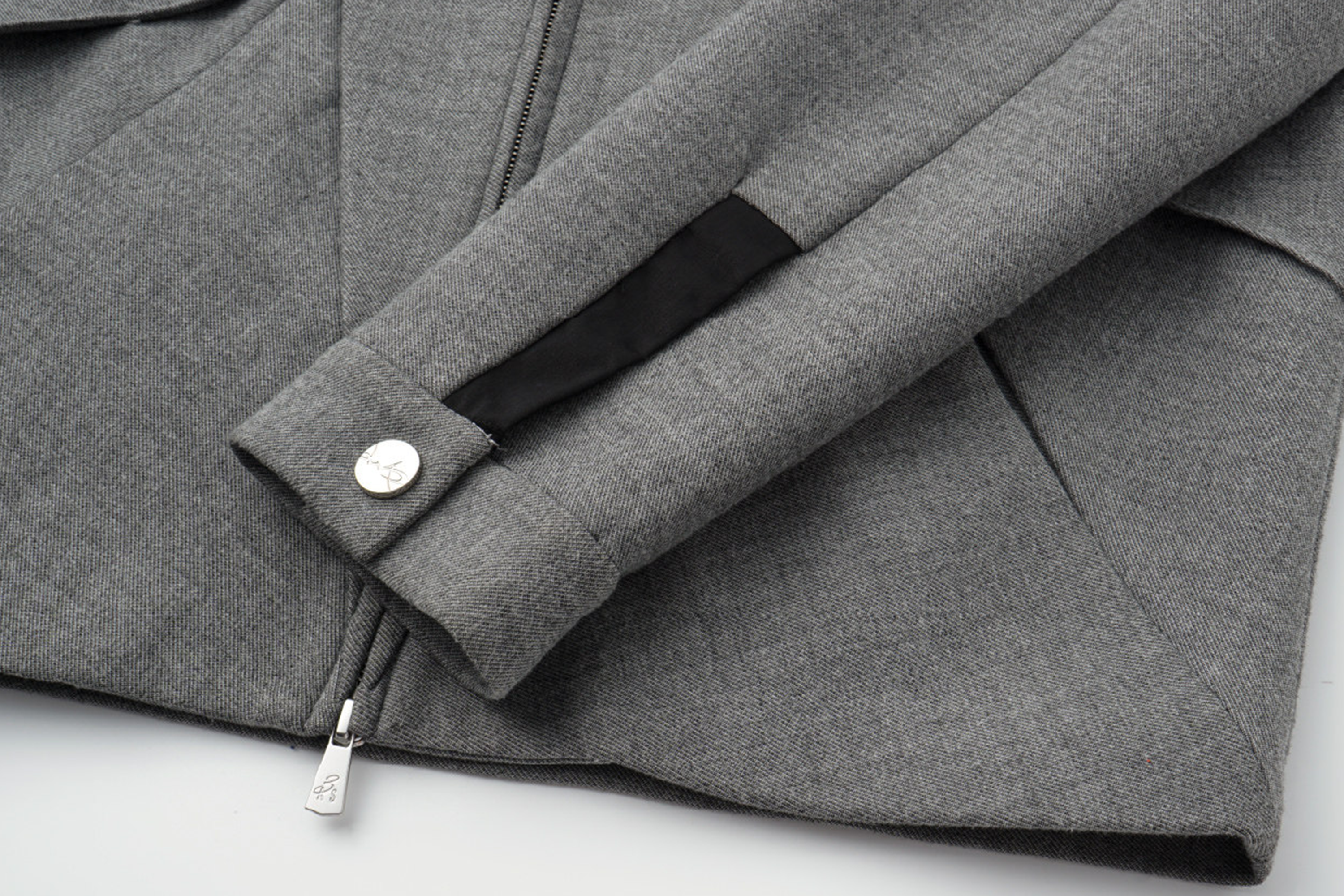 ALVNG AR ANTS Essential Contrast Collar Wool-Blend Jacket, premium urban and streetwear designers apparel on PROJECTISR.com, ALVNG AR ANTS