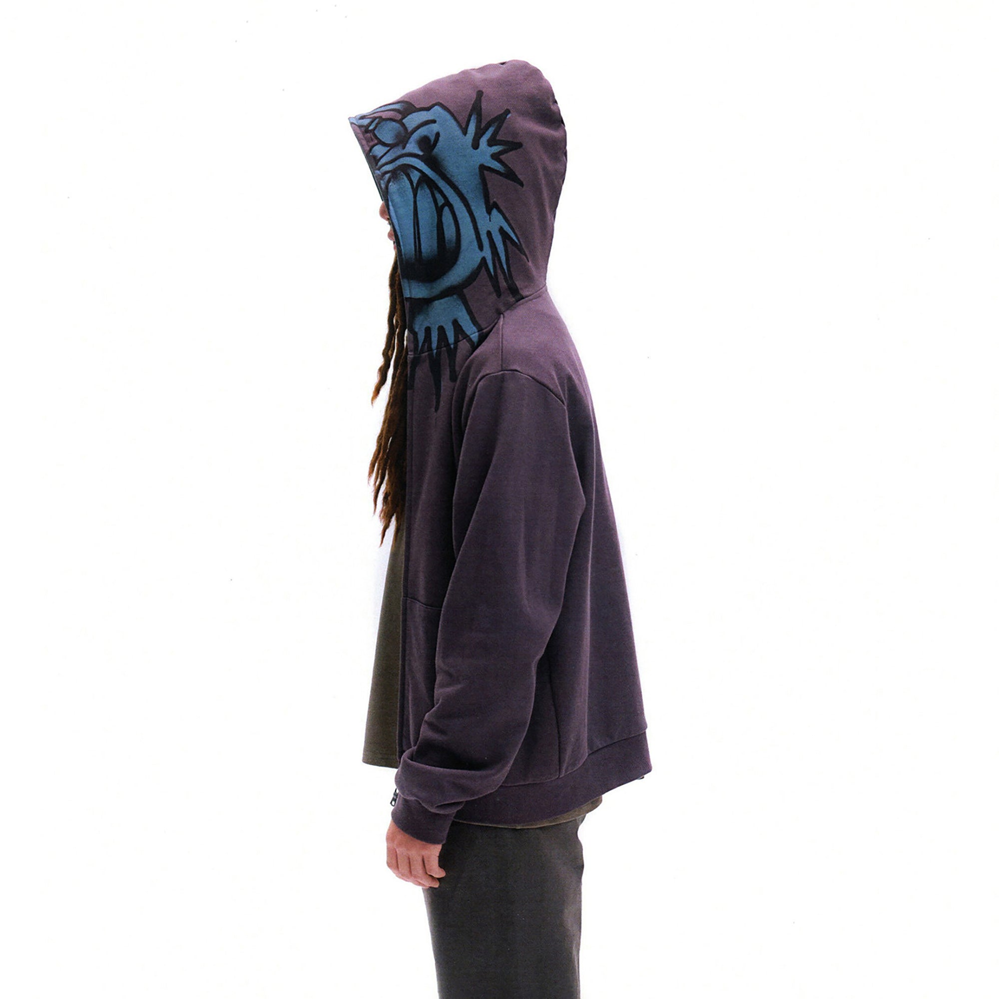 URBAN+FOREST Ocean Monster Graphic Masked Hooded Jacket