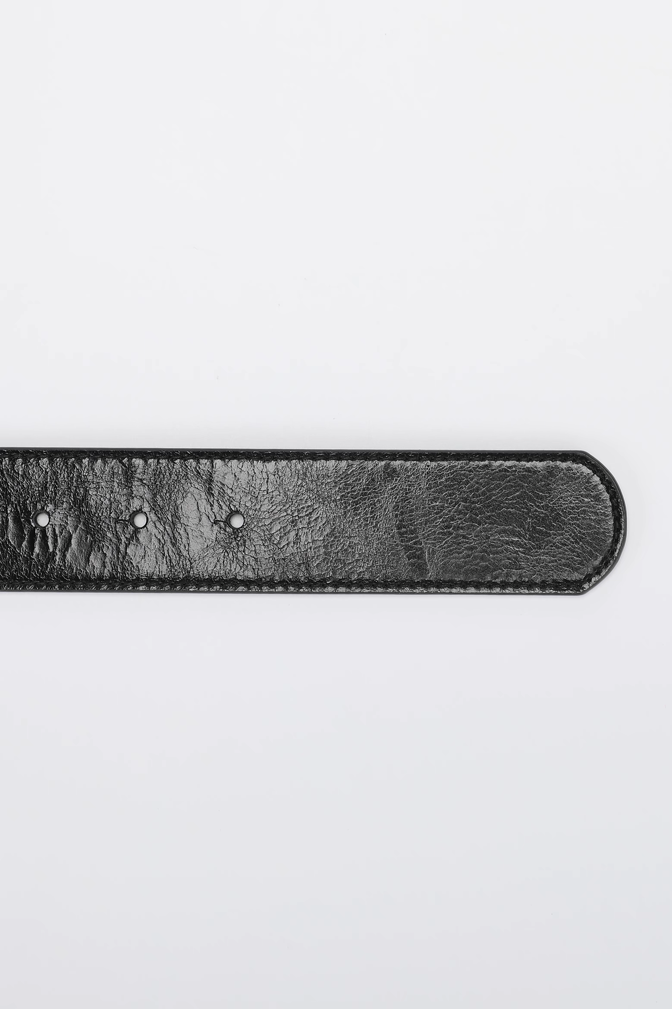REGEN ZONE Goat Skull Crackle Waxed Studded Belt
