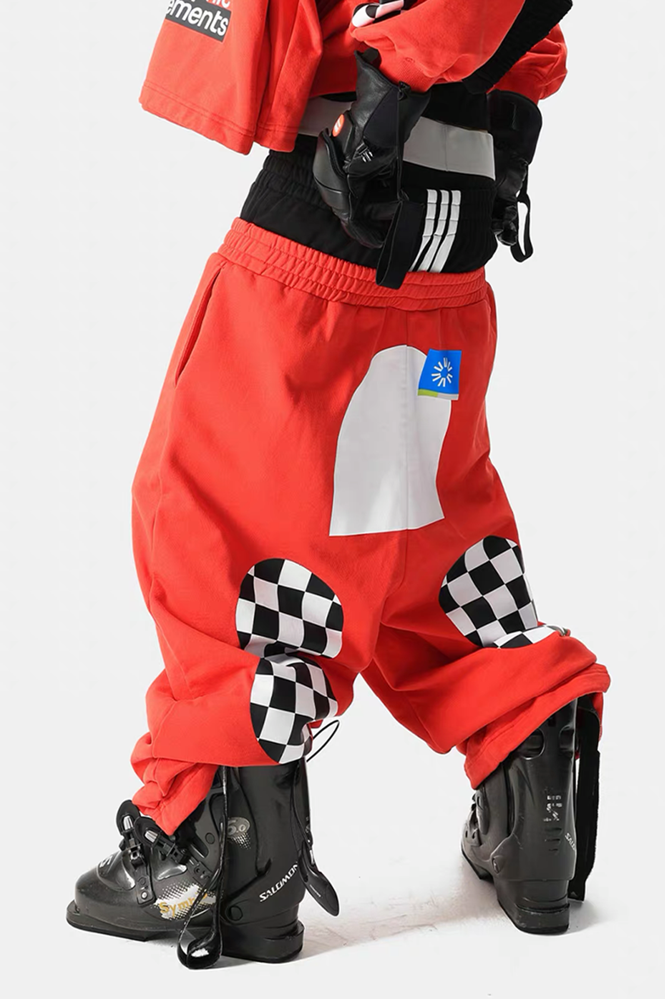 VANGUARDIA Dual-Waistband Sagging Sweatpants