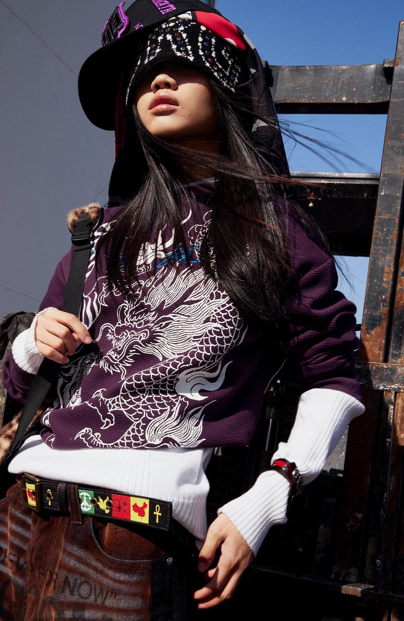 VINKID Graphic Waffle Long Sleeve