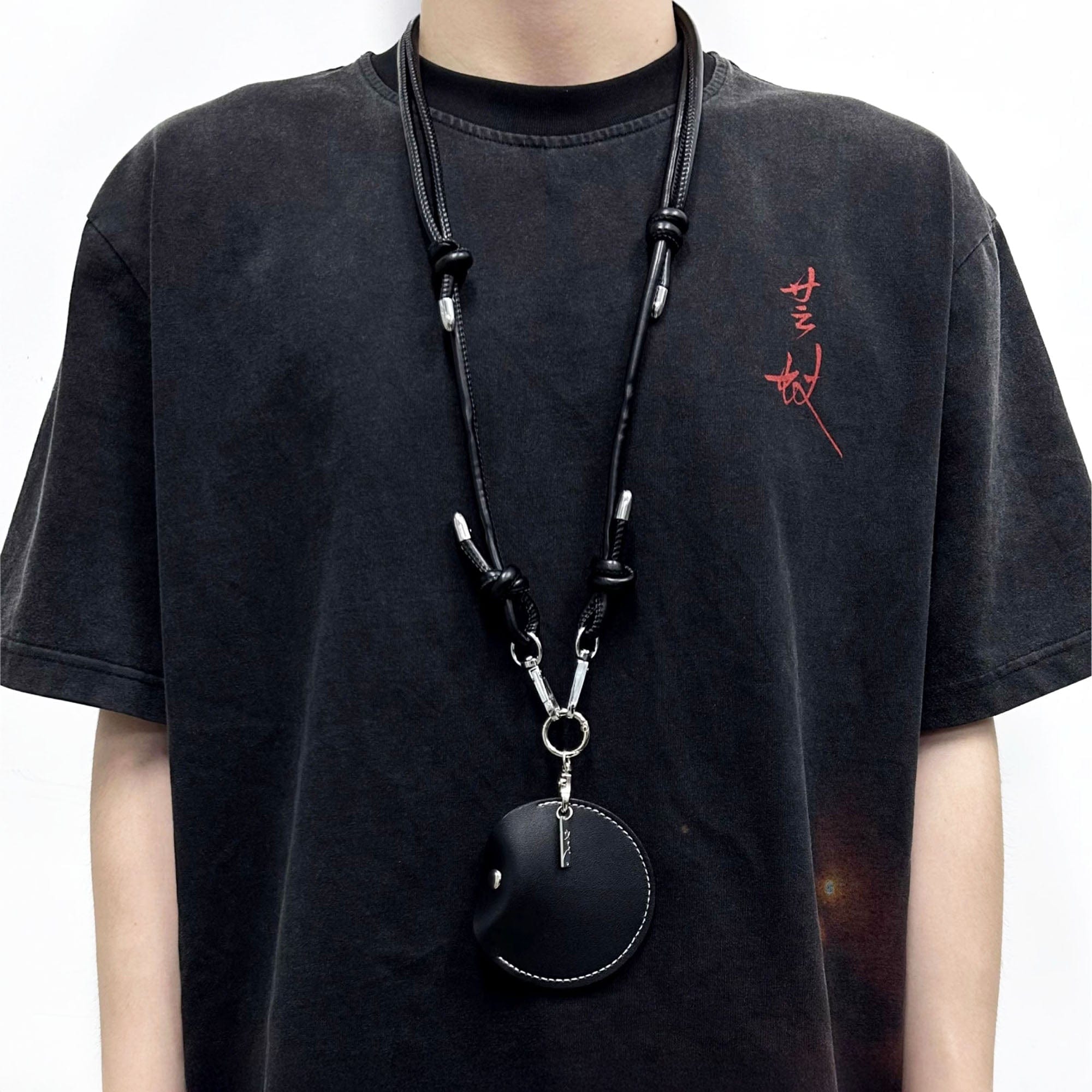 ALVNG AR ANTS Multi-Way Faux Leather Orb Pouch, premium urban and streetwear designers apparel on PROJECTISR.com, ALVNG AR ANTS