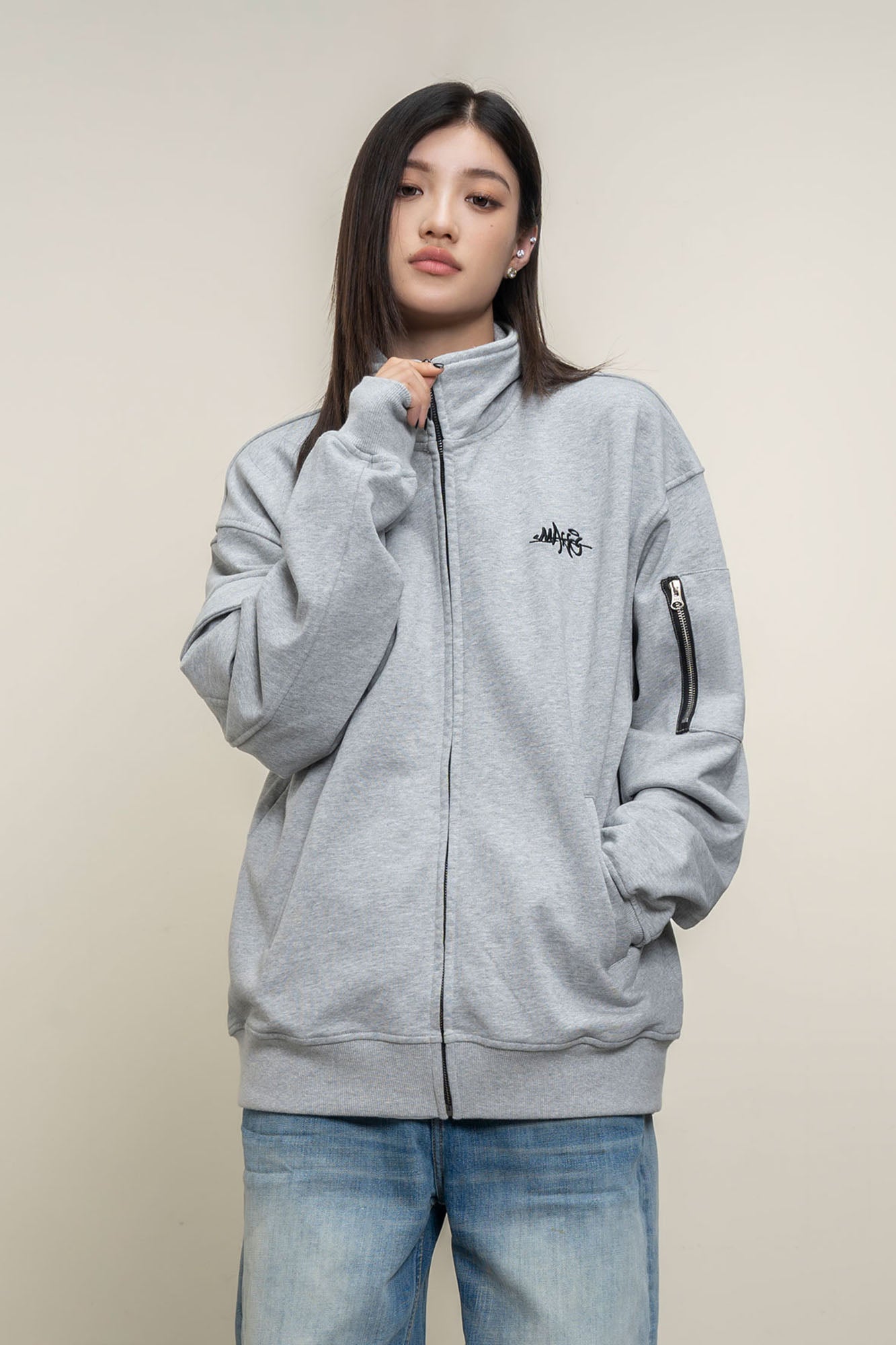 MAKEMORE Utility Zip Pocket Track Jacket, premium urban and streetwear designers apparel on PROJECTISR.com, MAKEMORE