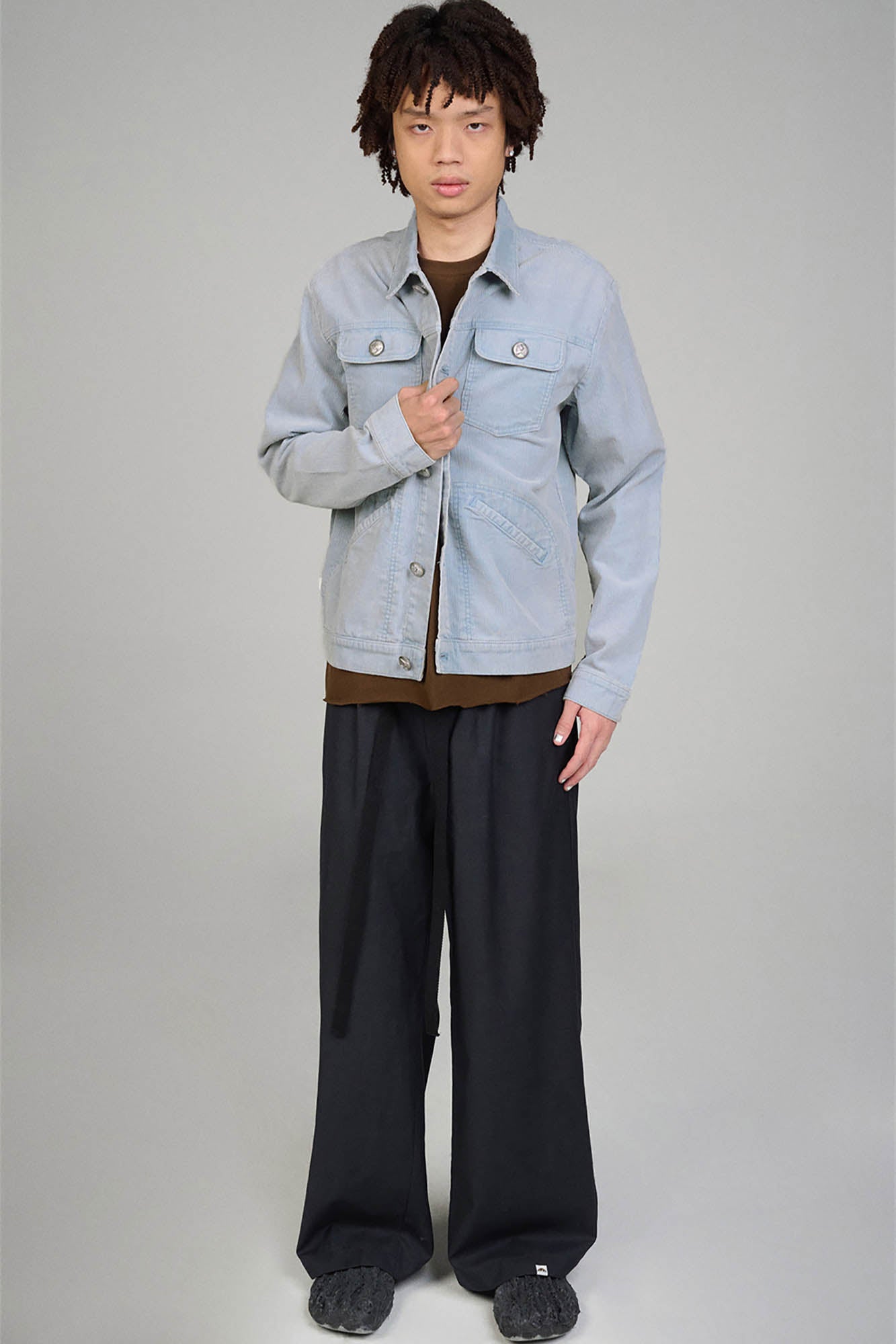 URBAN+FOREST Corduroy Spliced Multi-Pocket Jacket