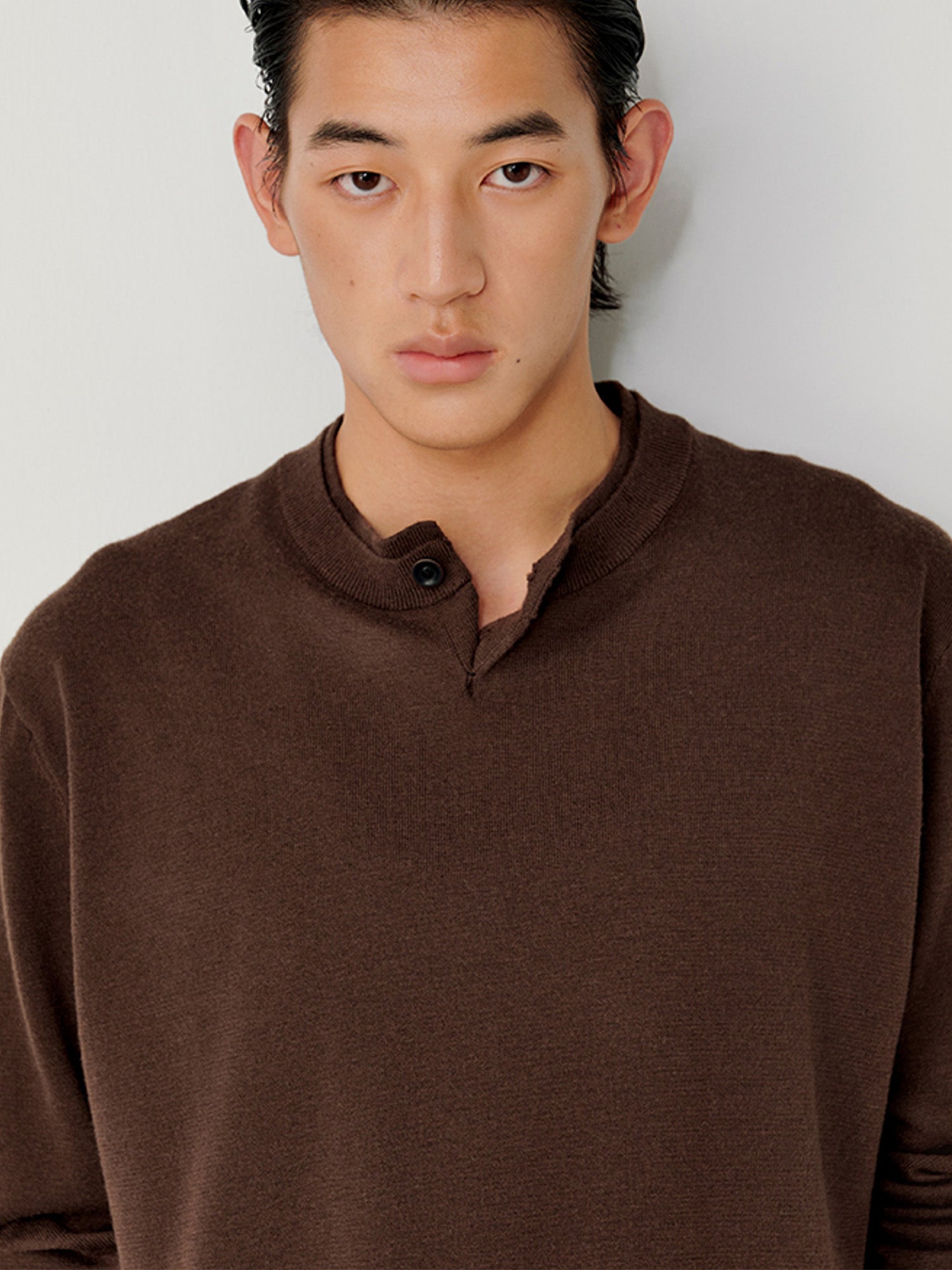 OPICLOTH Essential Layered Collar Sweater