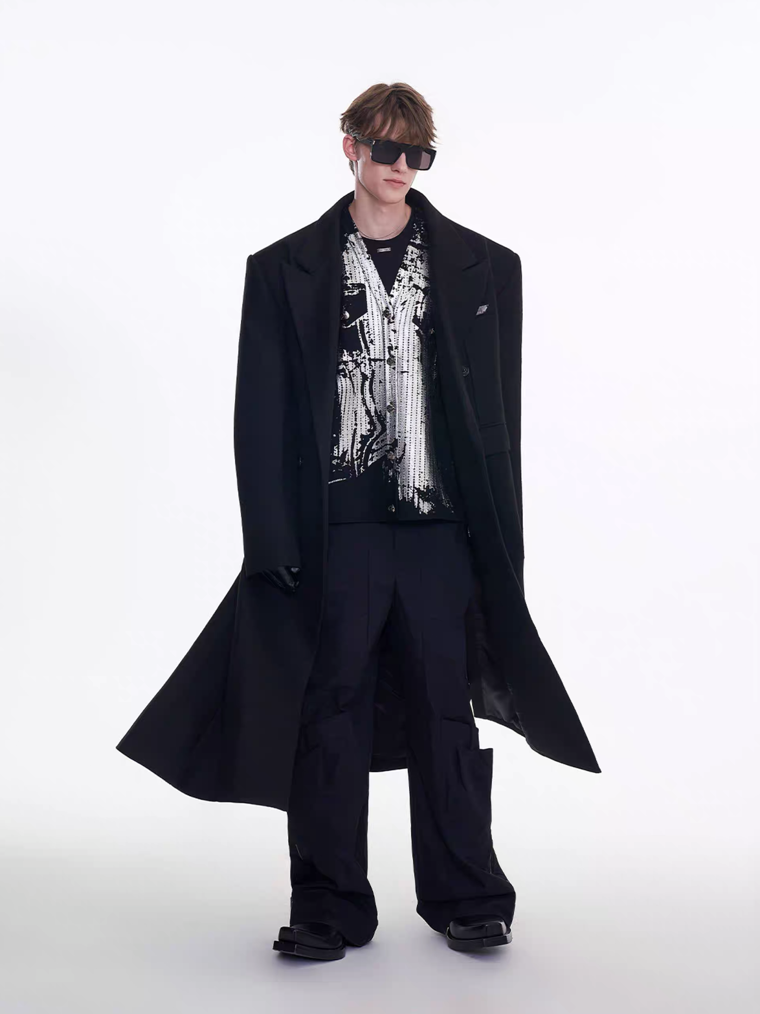 TIWILLTANG Modern Maxi Wool Coat