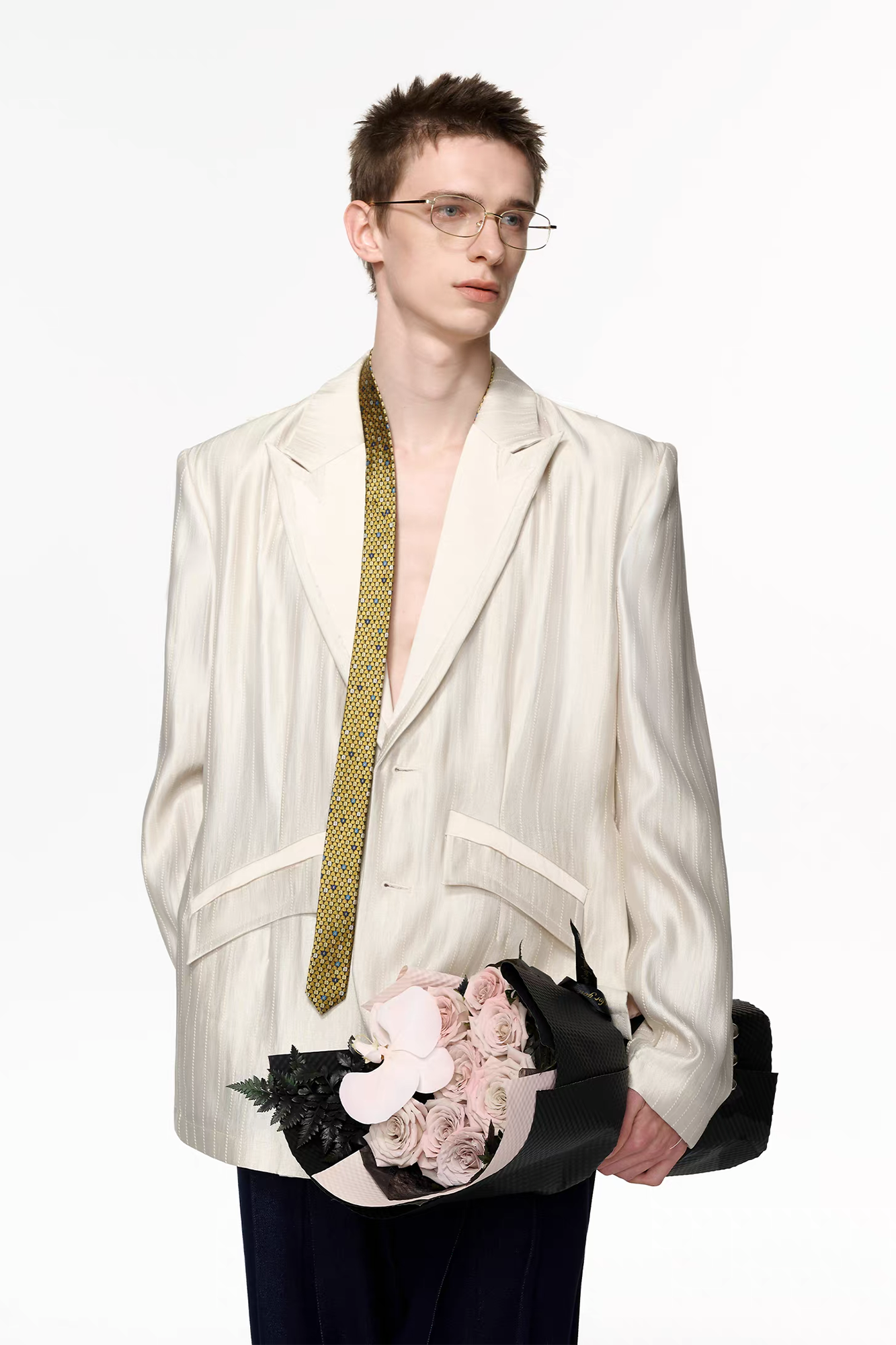 TIWILLTANG Classic Notch Lapel Blazer