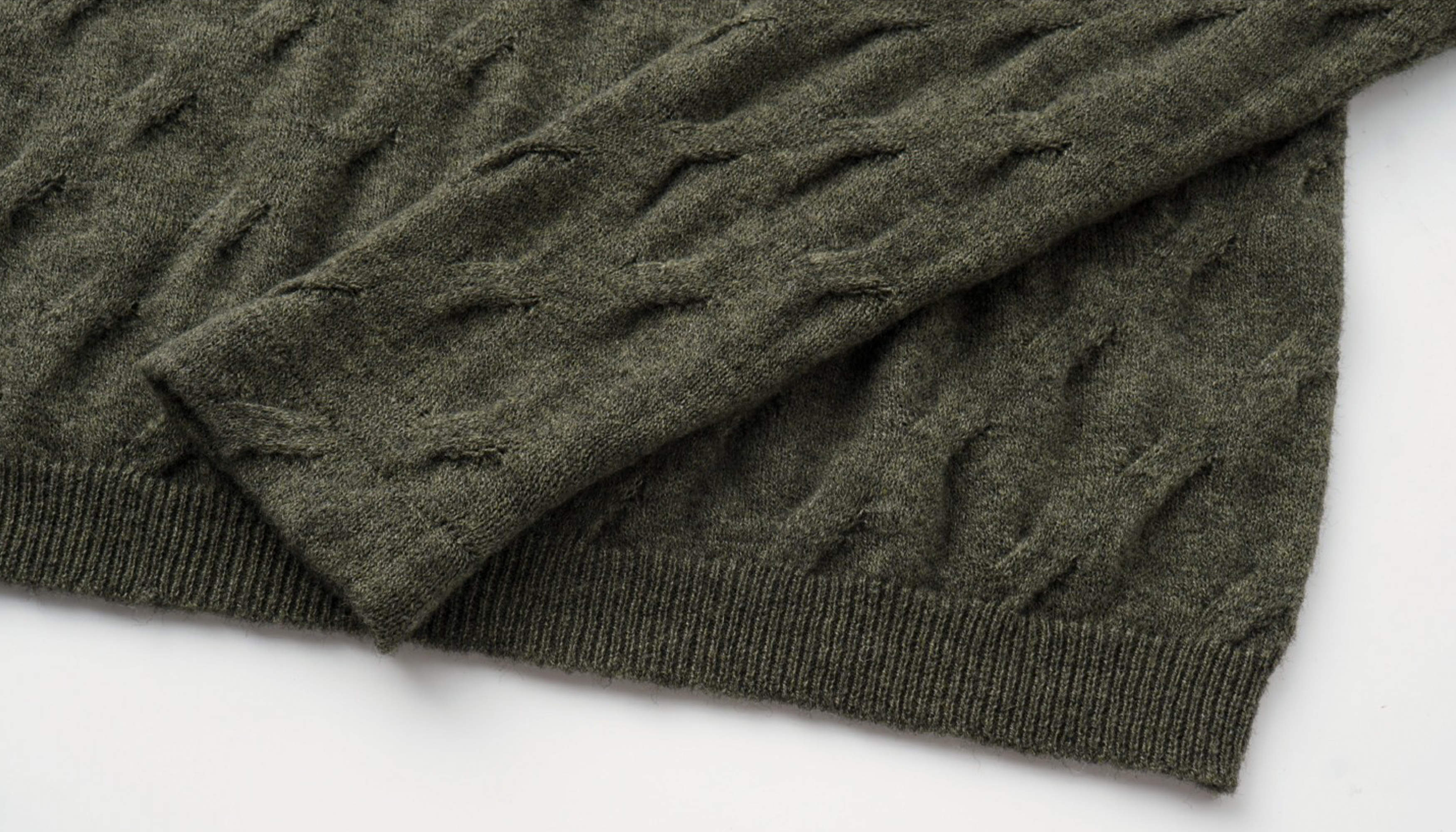 ALVNG AR ANTS Cable-Knit Tie-Neck Hooded Sweater, premium urban and streetwear designers apparel on PROJECTISR.com, ALVNG AR ANTS