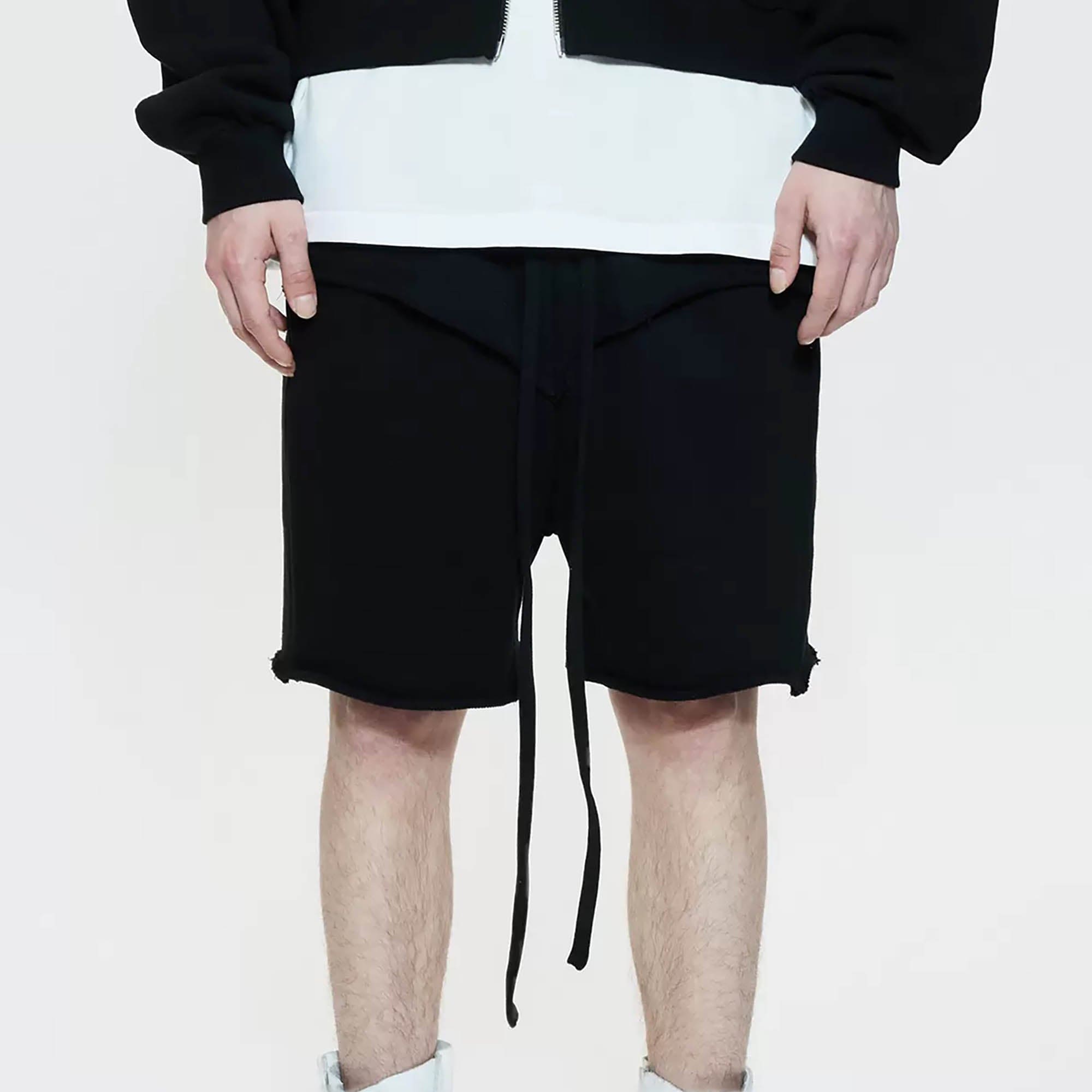 LIFEGOESON Double-Layer Frayed Shorts