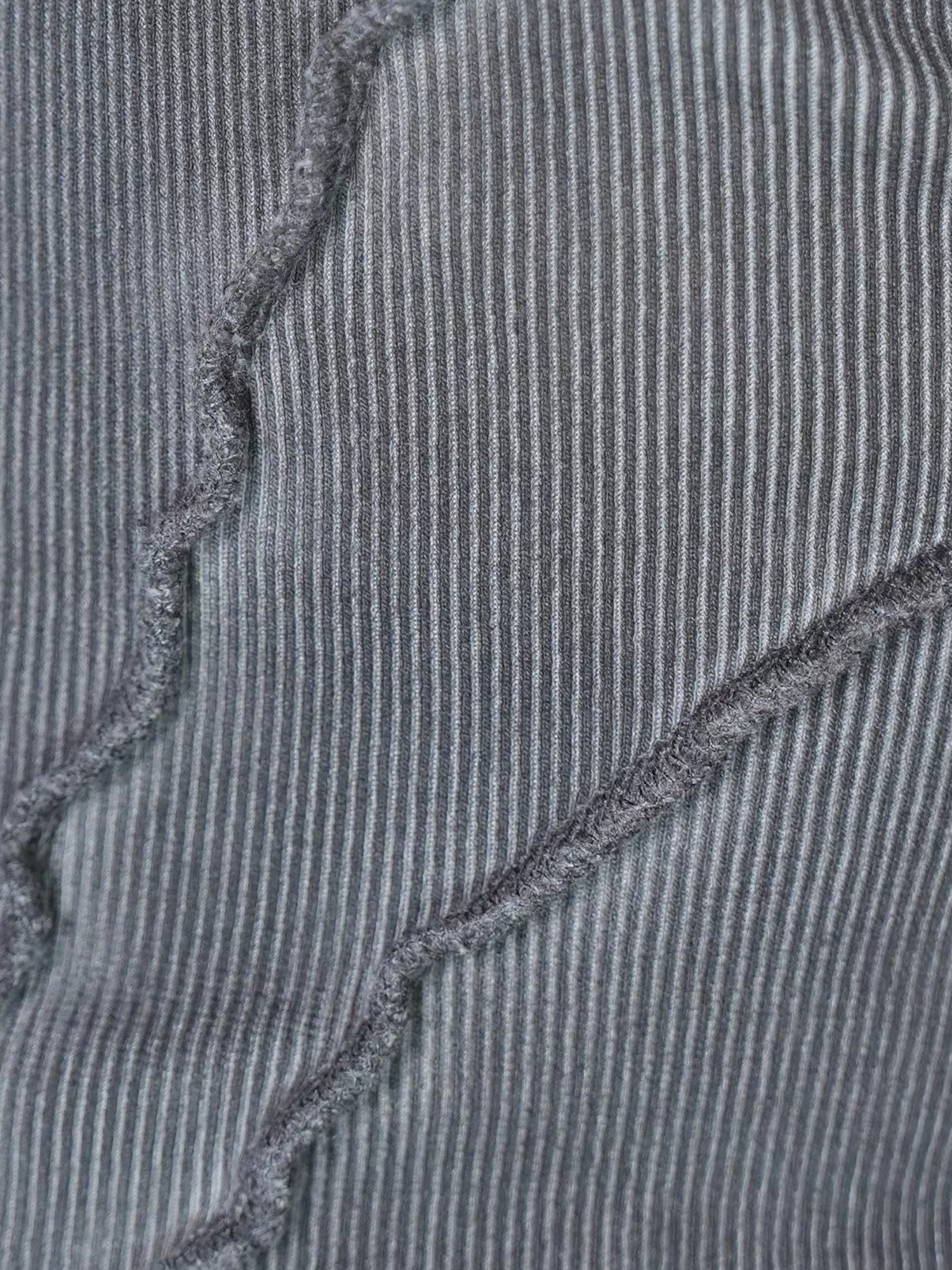 VE2 Distressed Washed Ribbed Cropped Slim Tank Top