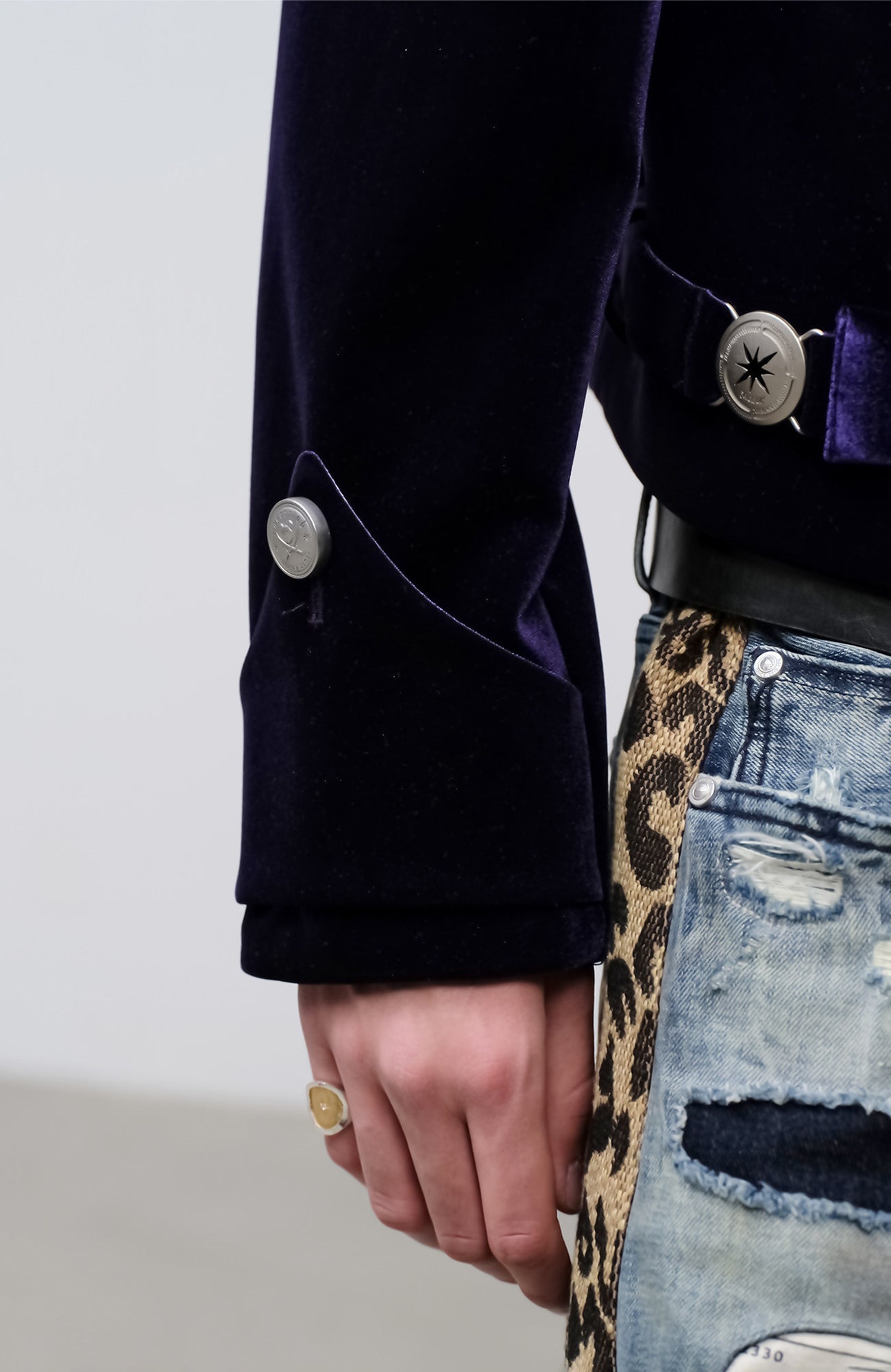 FACEONLAB Velvet Operatic Cropped Jacket Purple, premium urban and streetwear designers apparel on PROJECTISR.com, FACEONLAB