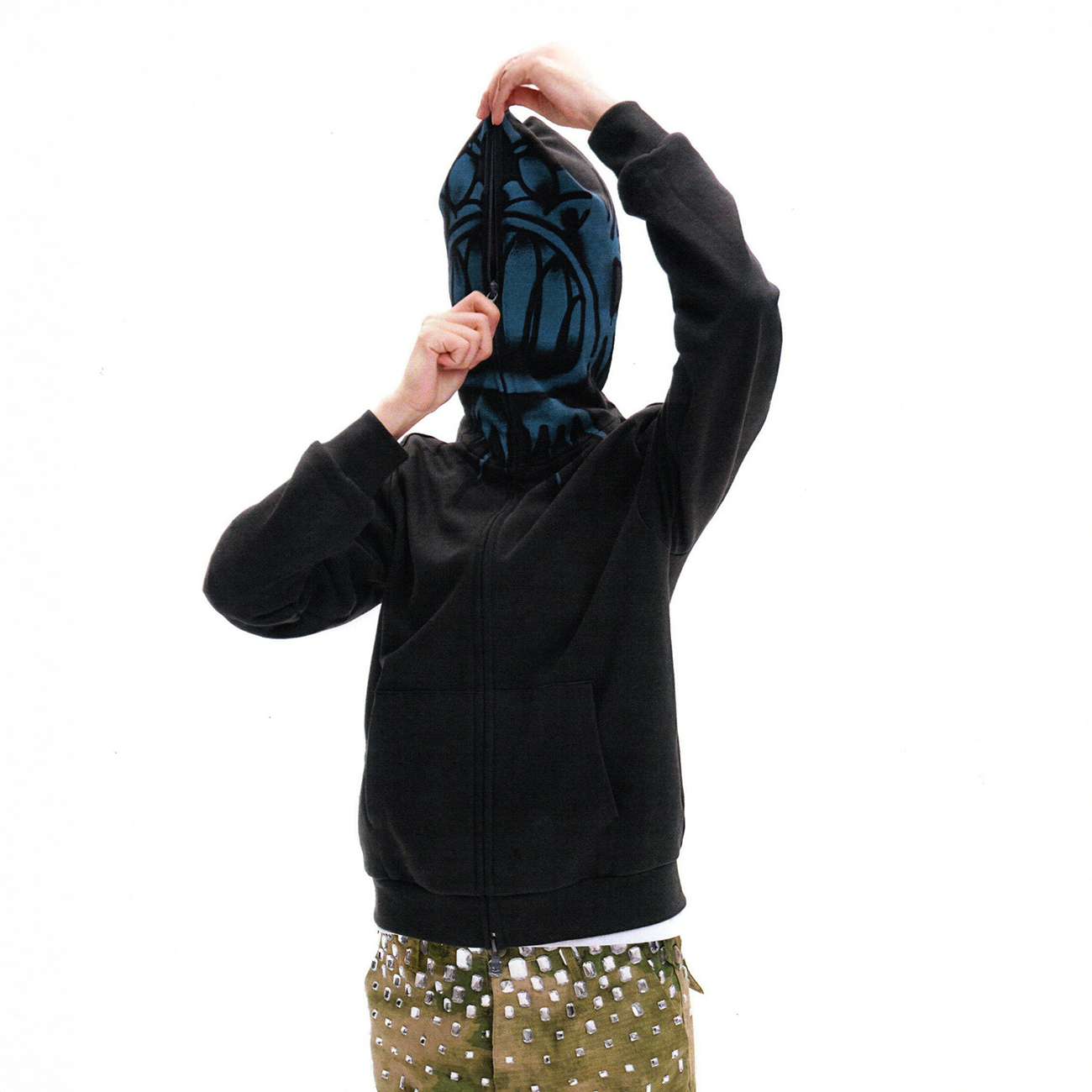 URBAN+FOREST Ocean Monster Graphic Masked Hooded Jacket