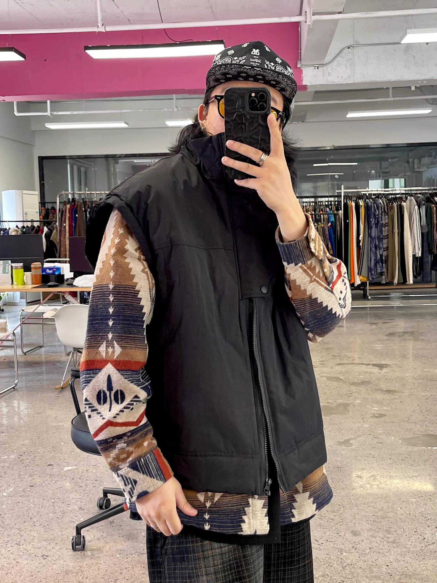 ME DA IGUAL Asym Placket Waterproof Vest