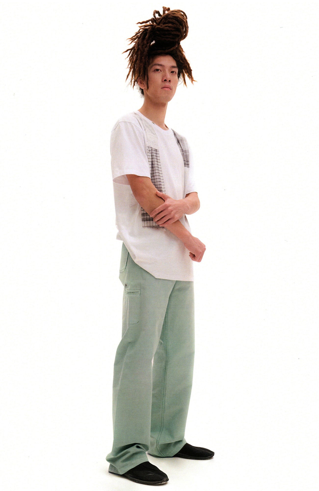 URBAN+FOREST Back-Strapped Washed Pants