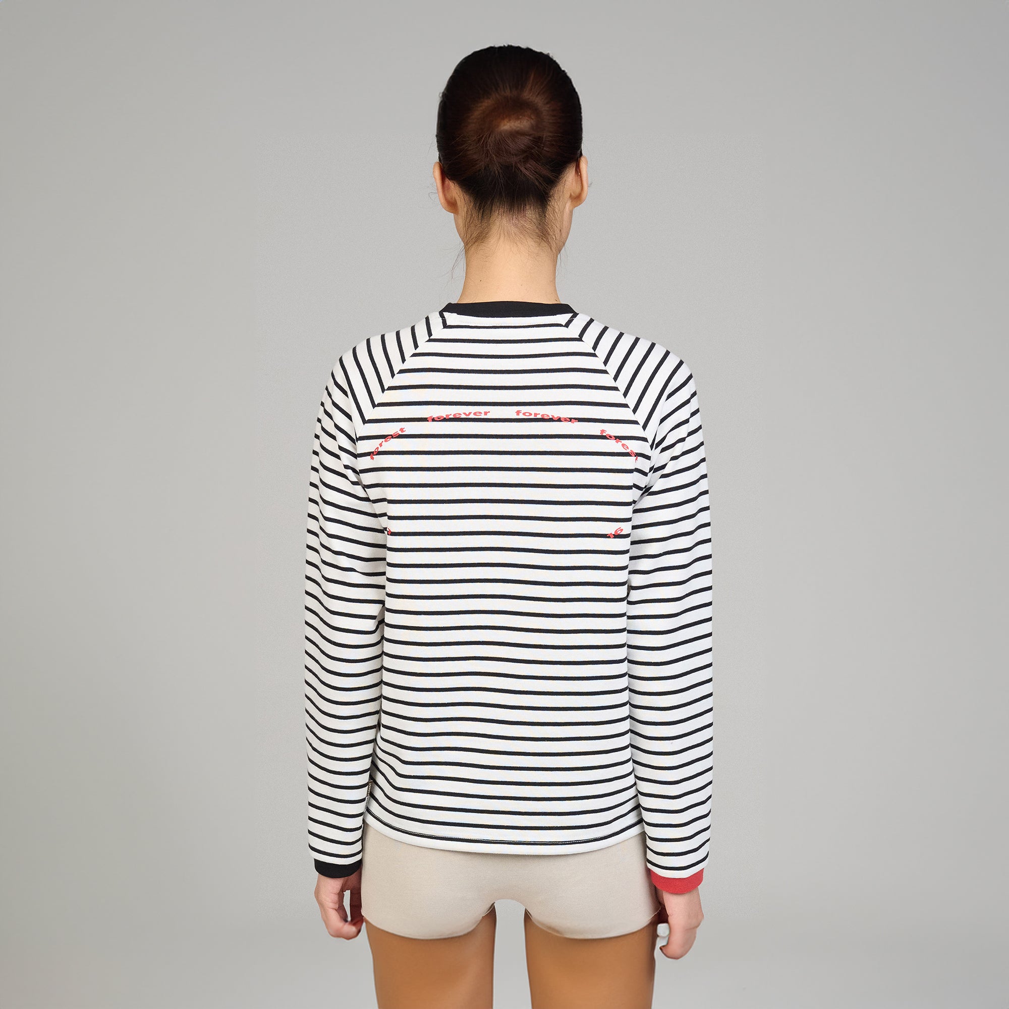 URBAN+FOREST Striped Raglan Long-Sleeve Tee