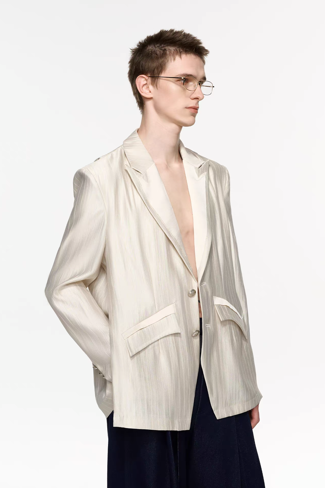 TIWILLTANG Classic Notch Lapel Blazer