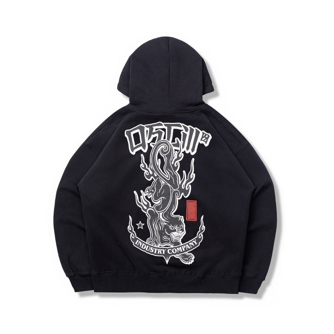 OSCILL Leopard Totem Logo Hoodie, premium urban and streetwear designers apparel on PROJECTISR.com, OSCILL