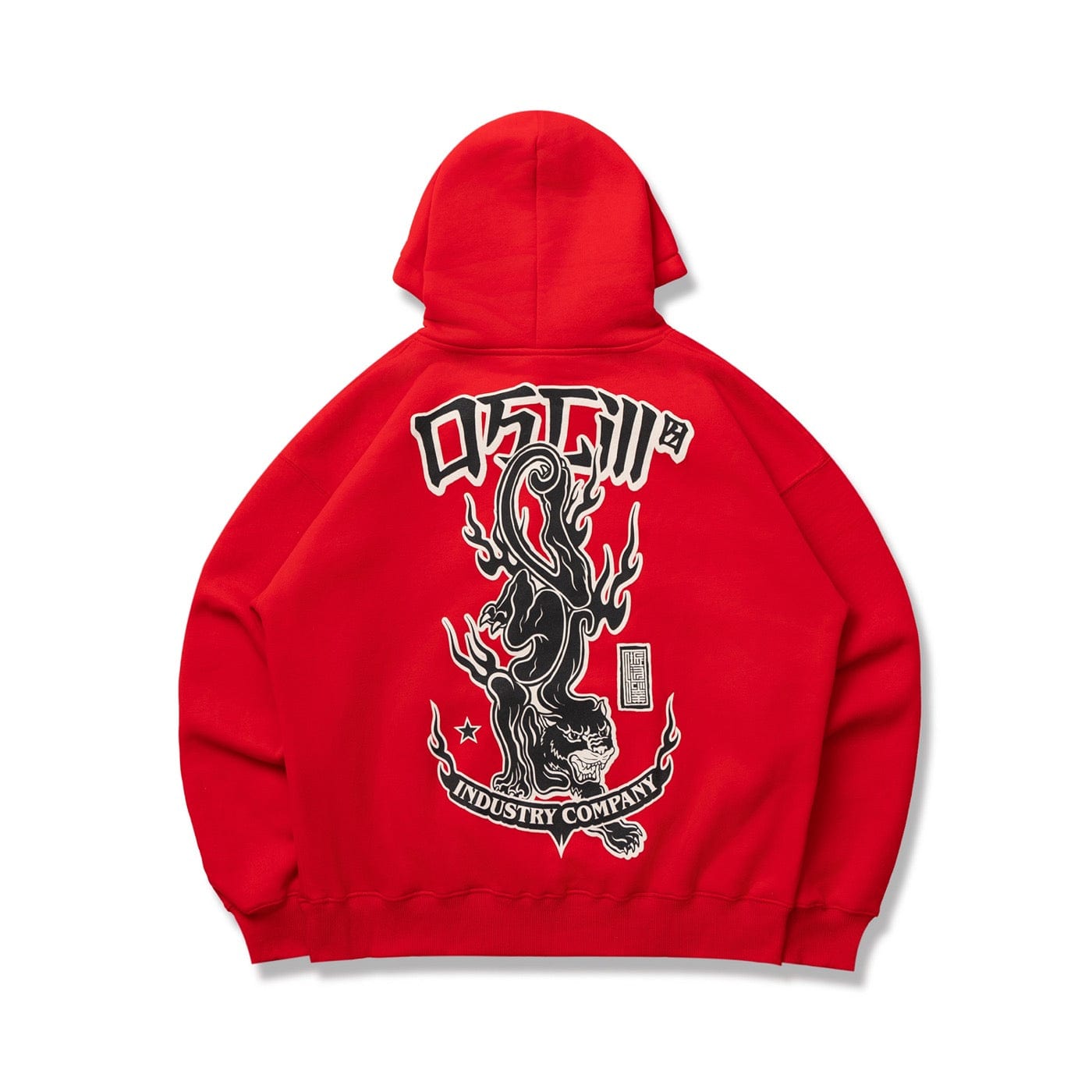 OSCILL Leopard Totem Logo Hoodie, premium urban and streetwear designers apparel on PROJECTISR.com, OSCILL