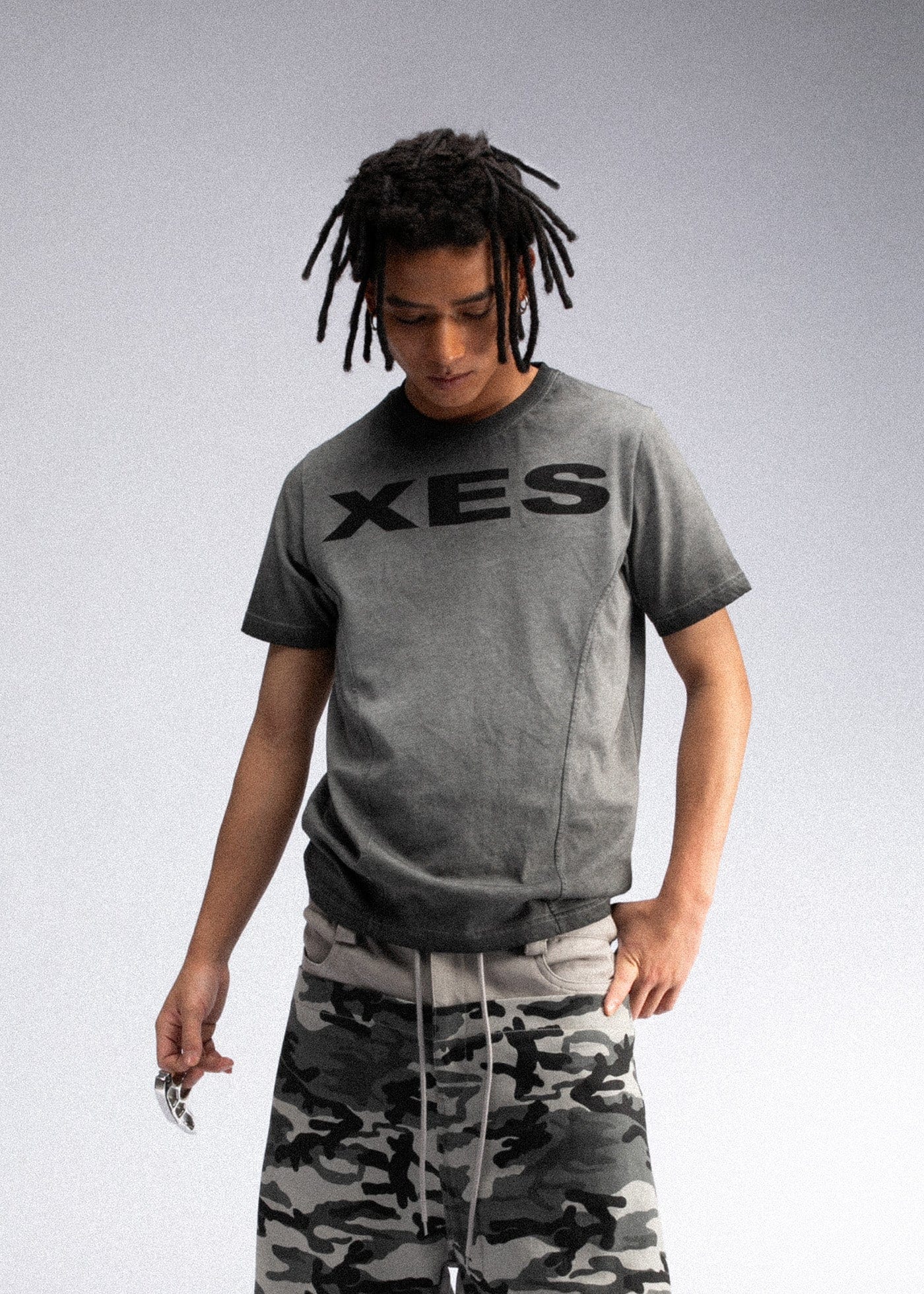 FIVEKOH XES Deconstructed Washed T-Shirt