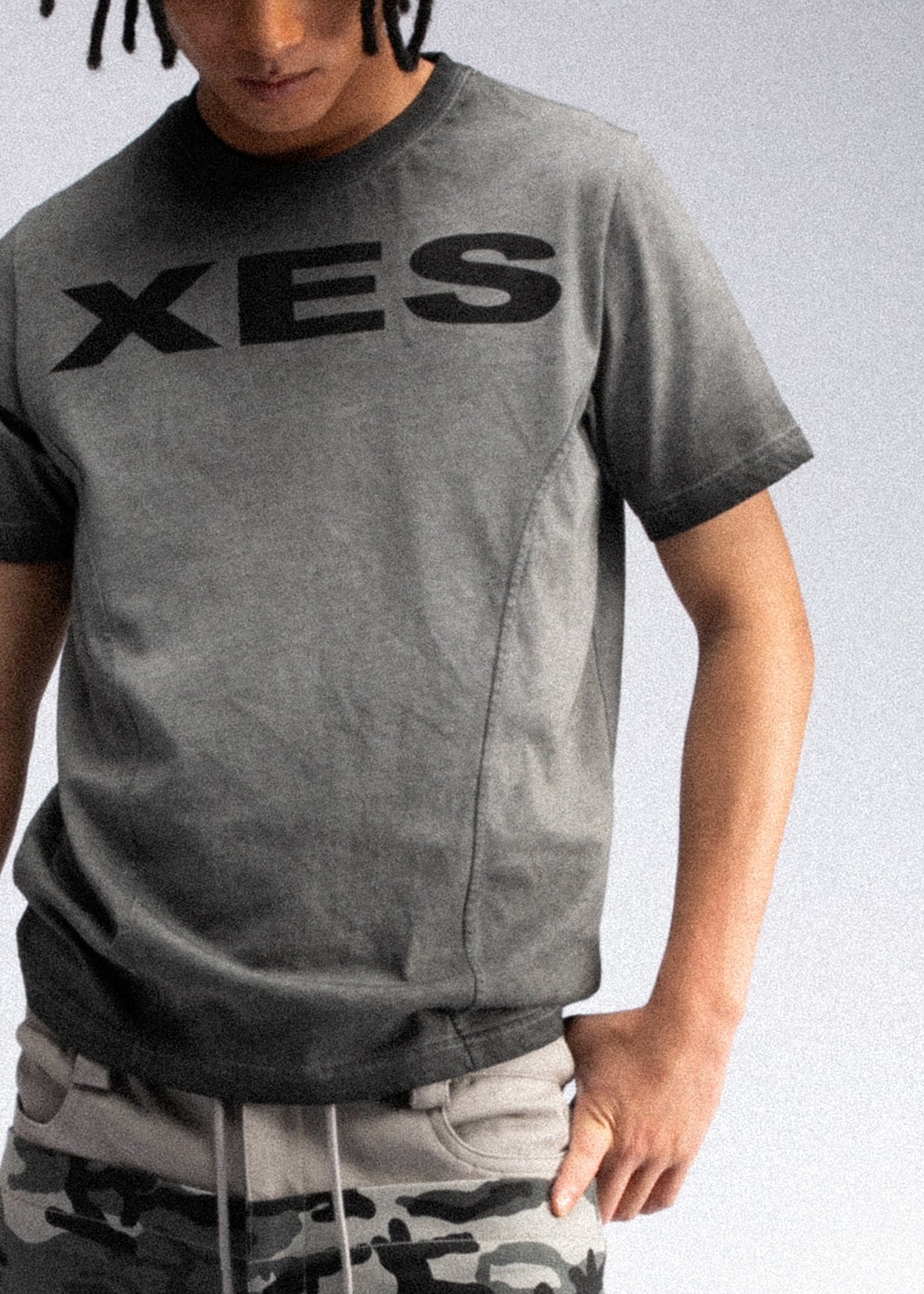 FIVEKOH XES Deconstructed Washed T-Shirt