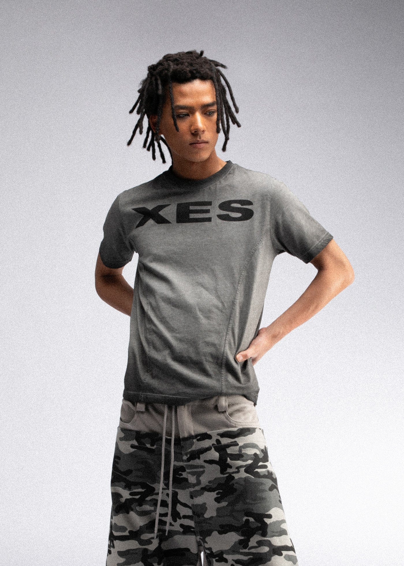 FIVEKOH XES Deconstructed Washed T-Shirt