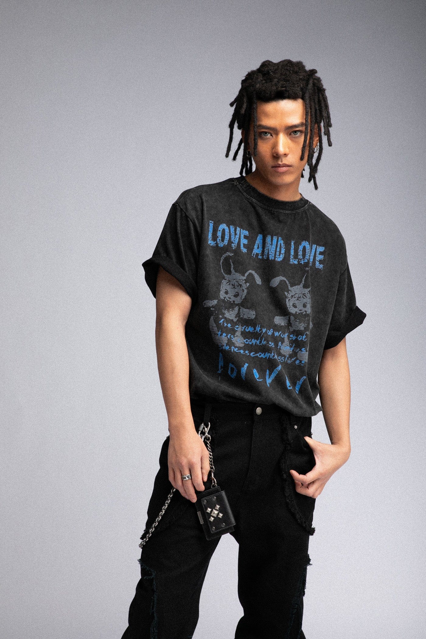 FIVEKOH Love And Love Washed T-Shirt