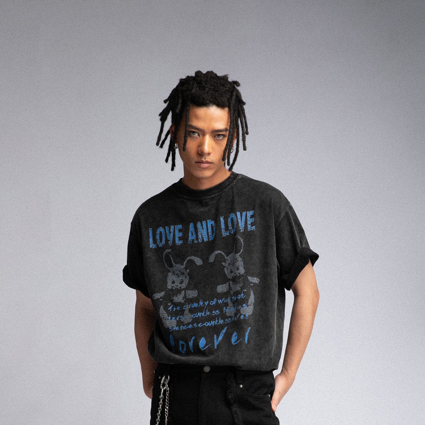 FIVEKOH Love And Love Washed T-Shirt